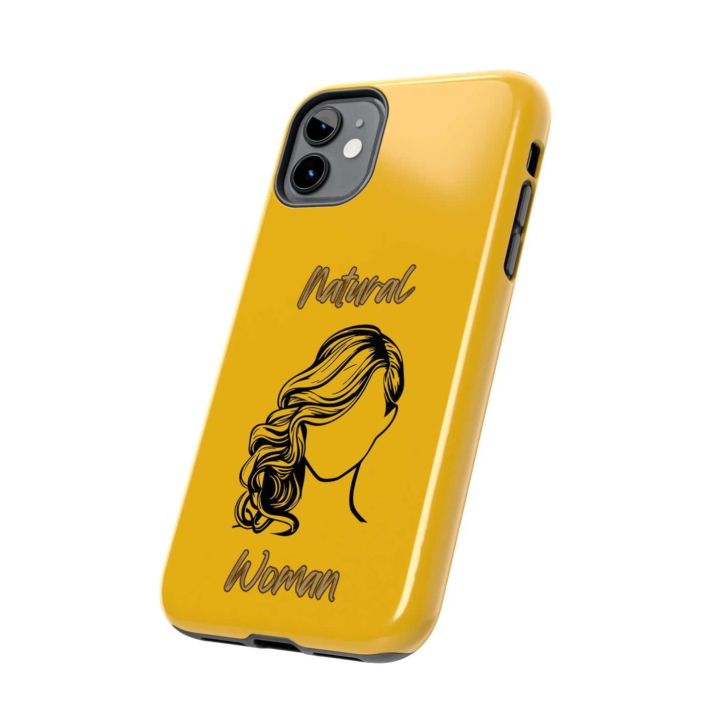 Natural Woman Long Curl (BL)Tough Phone Cases YELLOW