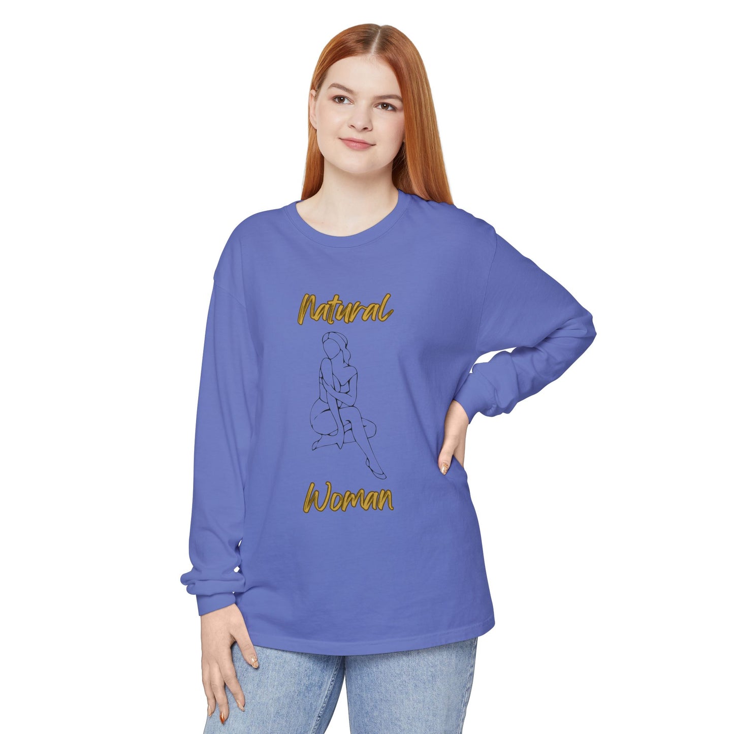 Natural Woman Shoulder Action (BL) Long Sleeve T-Shirt