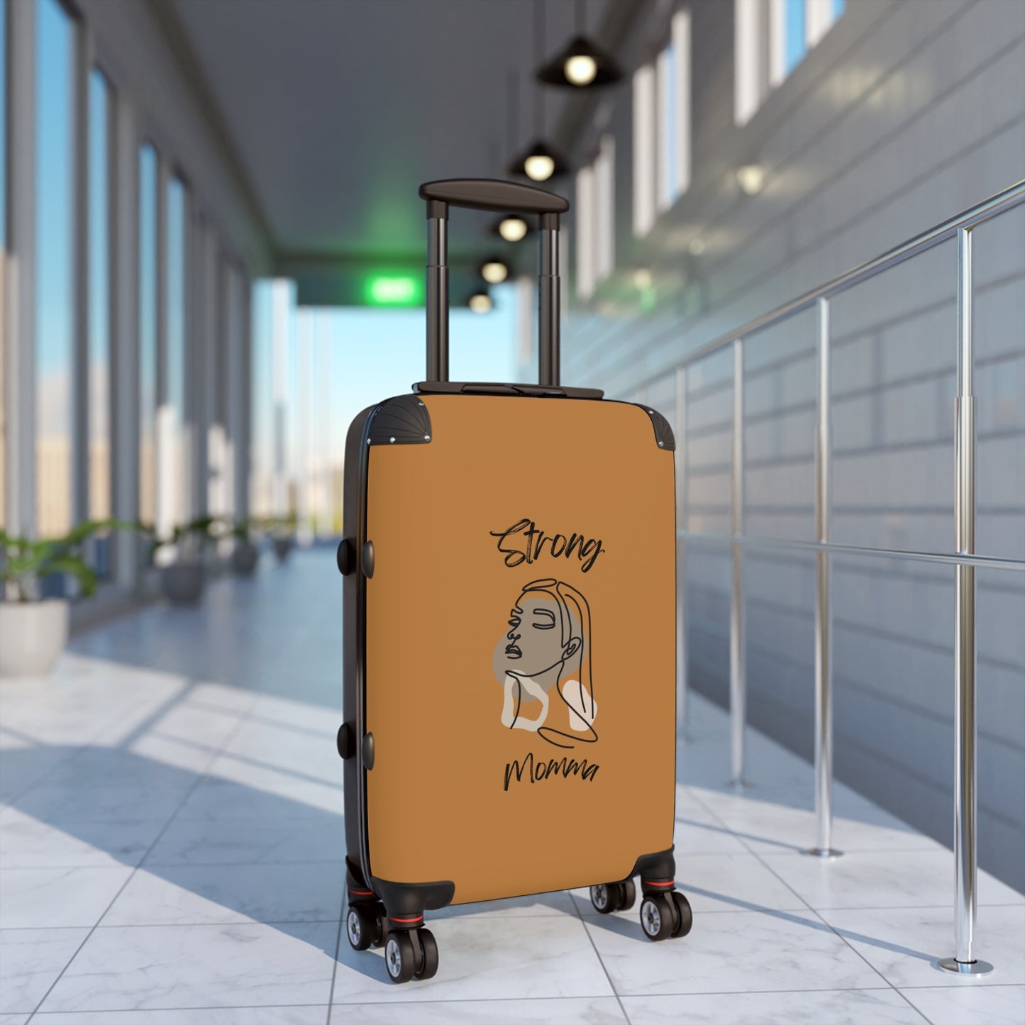 Strong Momma (BL) Luggage Bags LIGHT BROWN