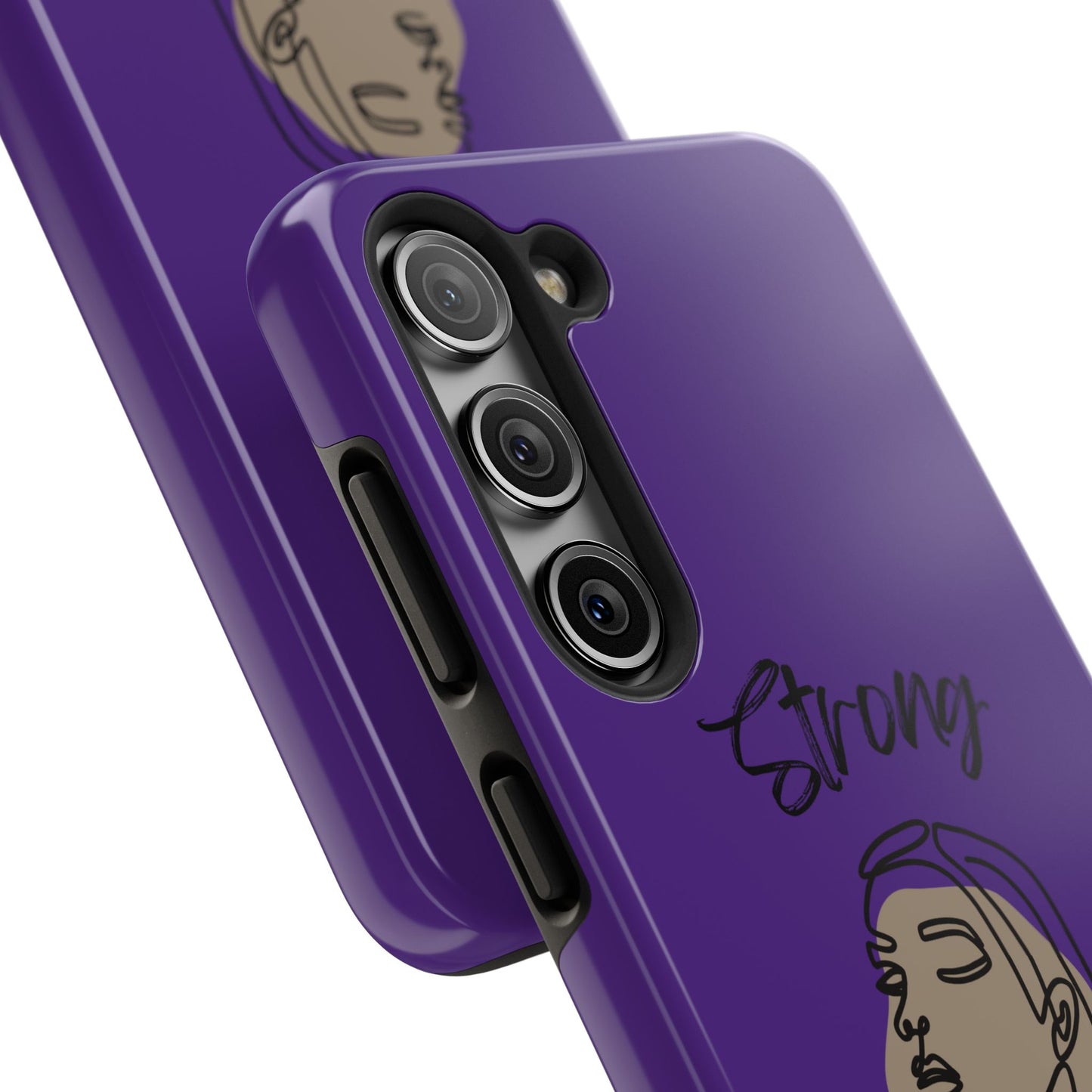 STRONG MOMMA Samsung Galaxy Tough Phone Cases (BL) Purple