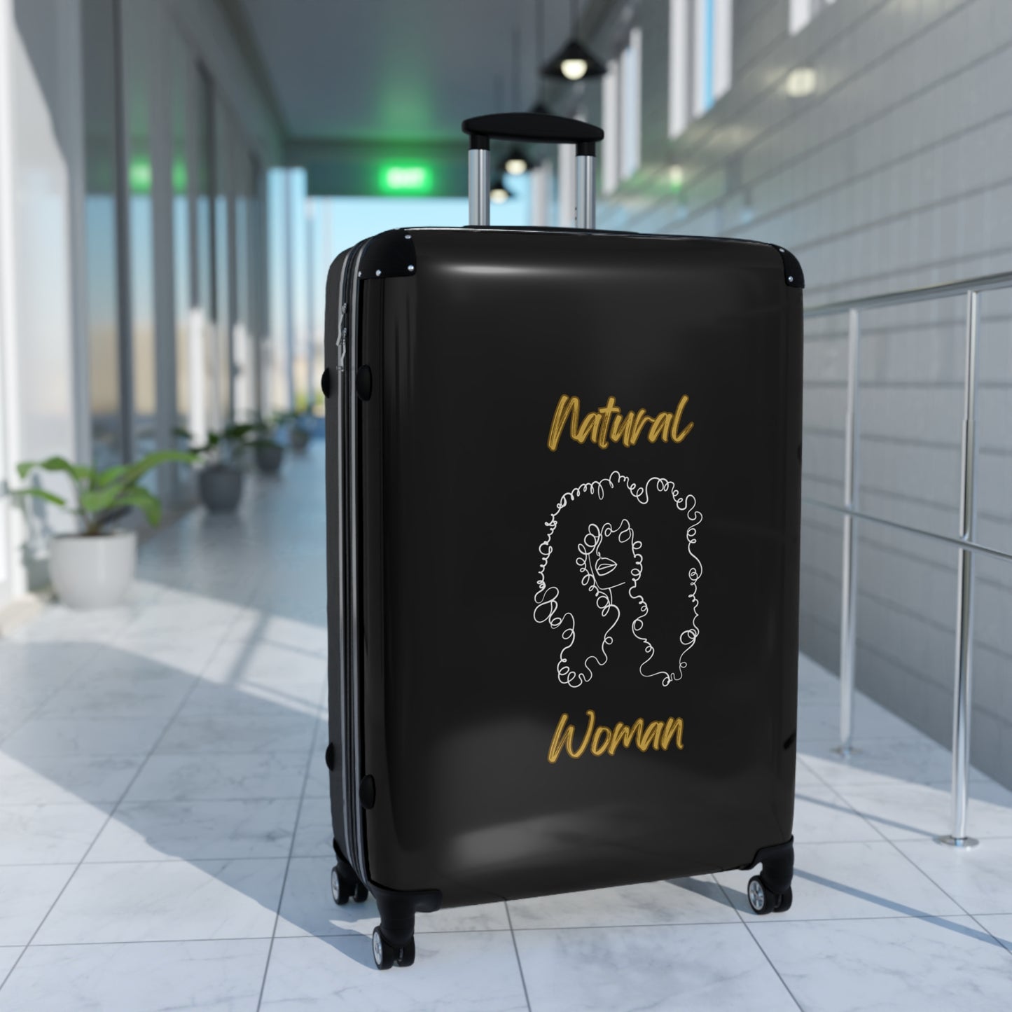 Natural Woman Spiral Flow (WL) Suitcase BLACK