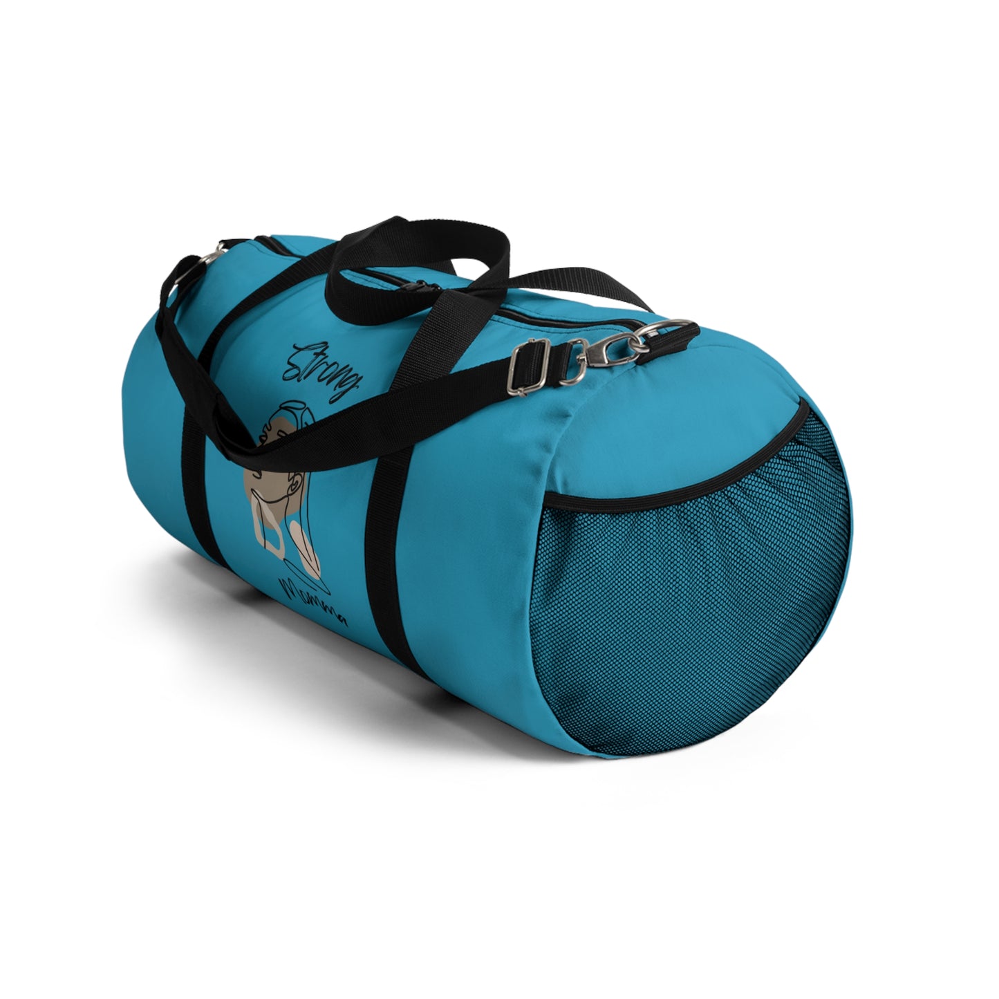 Strong Momma (BL) Duffel Bag TURQUOISE