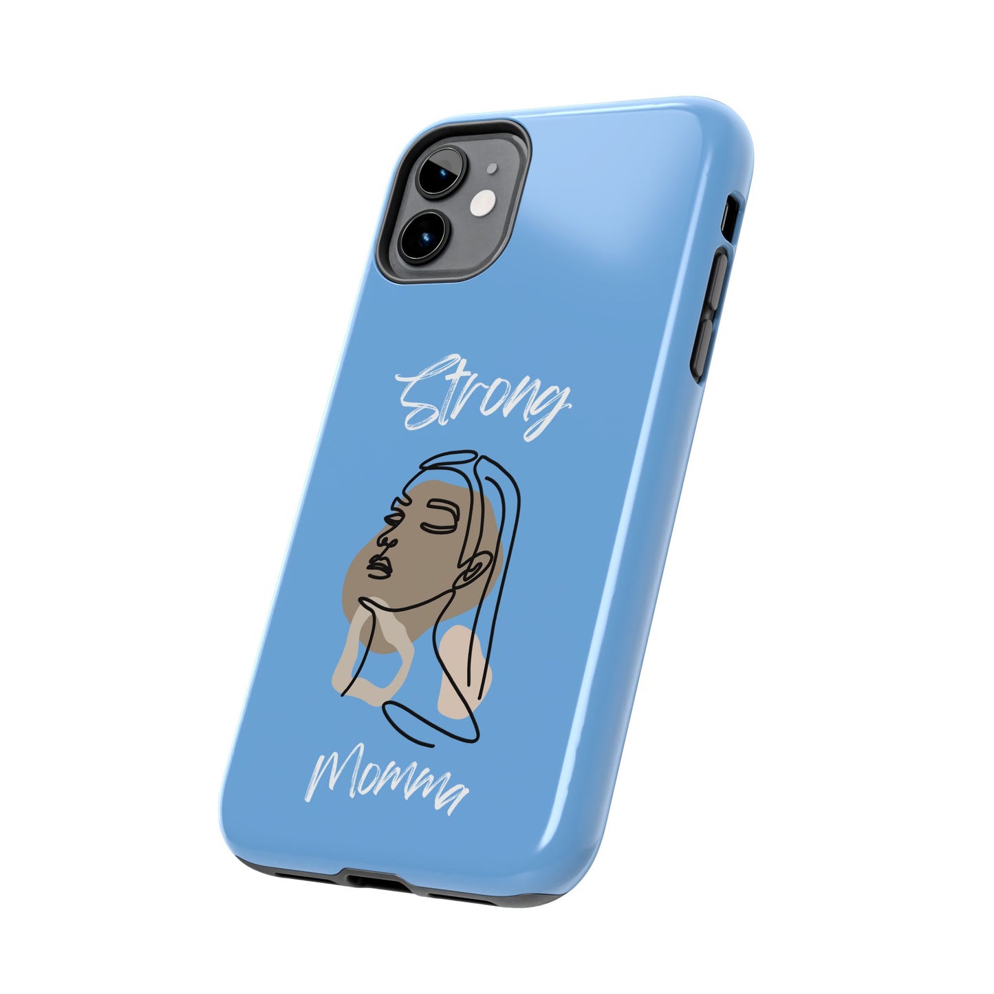 Strong Momma (WL) Tough Phone Cases LIGHT BLUE