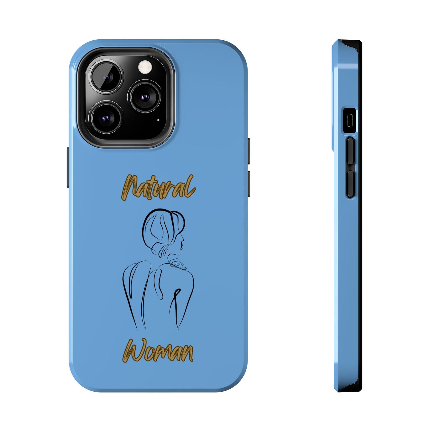 Natural Woman Back (BL)Tough Phone Cases LIGHT BLUE