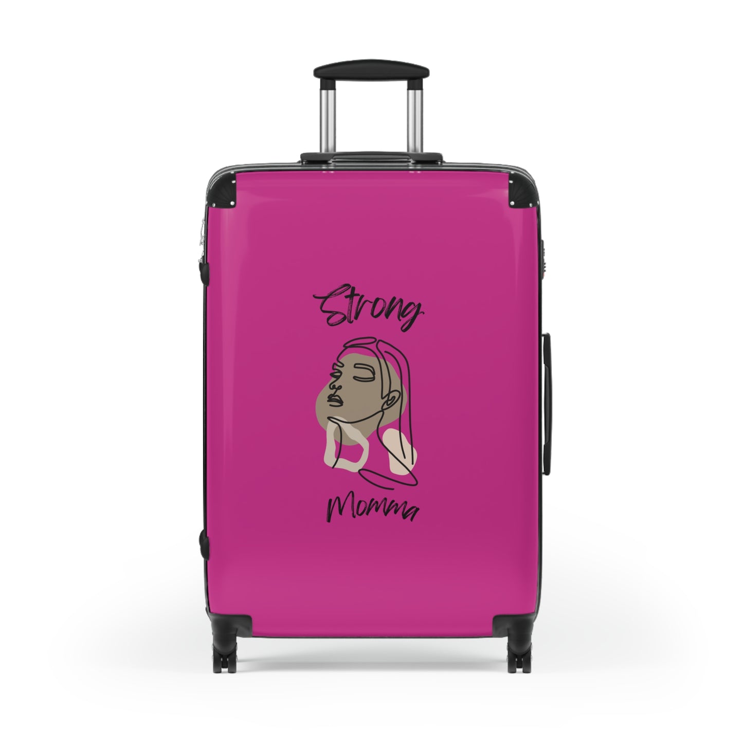 Strong Momma (BL) Luggage Bags PINK