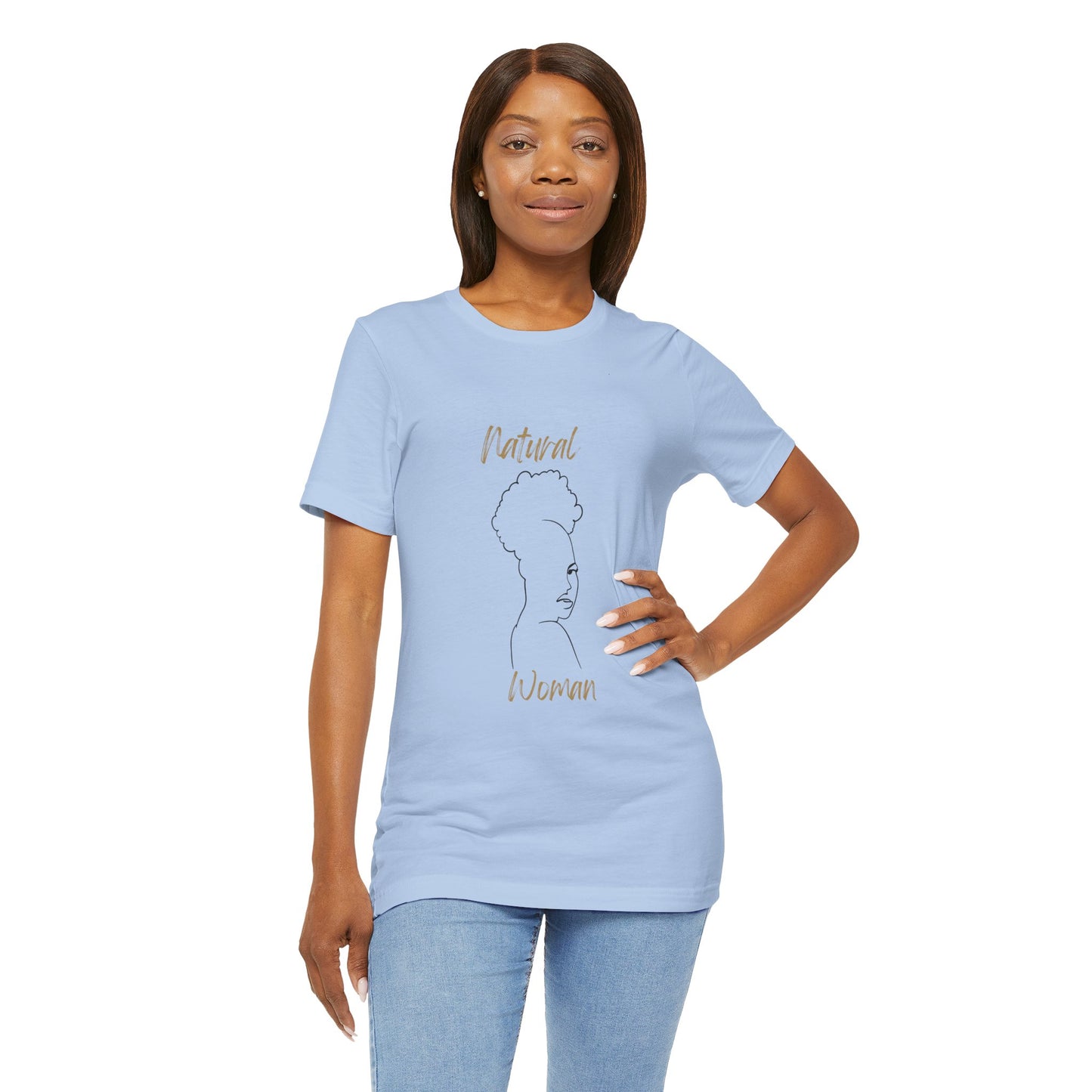 Natural Woman Twist Afro (BL) Short Sleeve T-Shirt