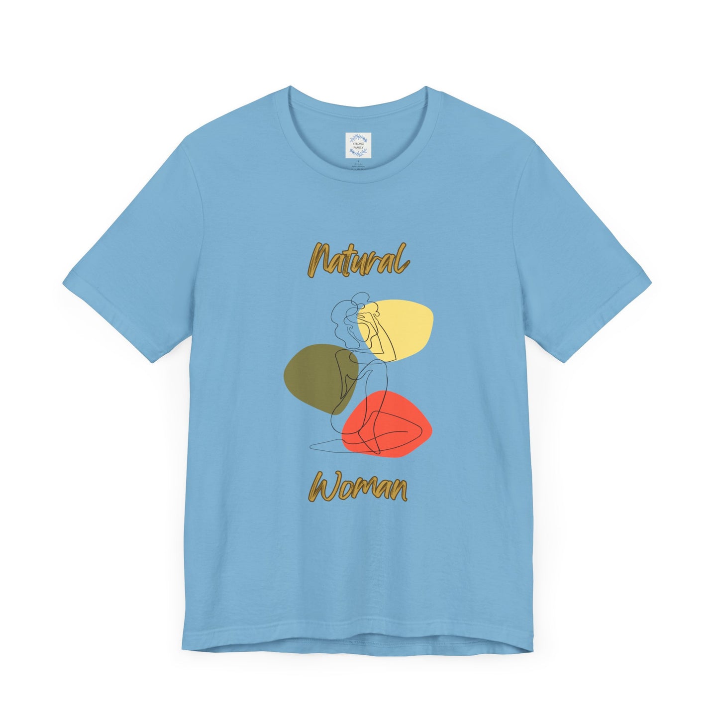 Natural Woman Colorful Pose (BL) Short Sleeve T-Shirt