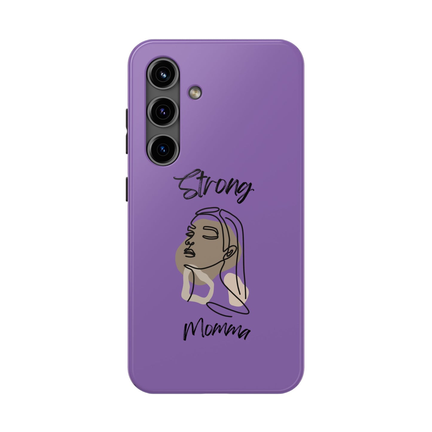 STRONG MOMMA Samsung Galaxy Tough Phone Cases (BL) Light Purple