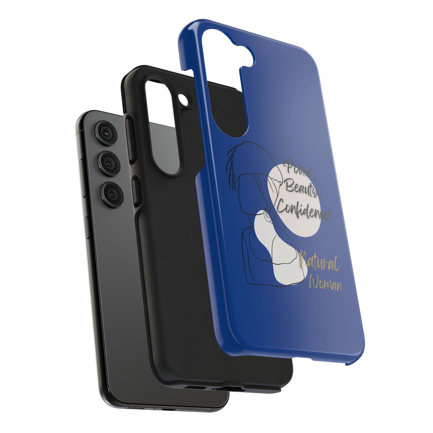 Natural Woman Puff (BL)Tough Phone Cases DARK BLUE
