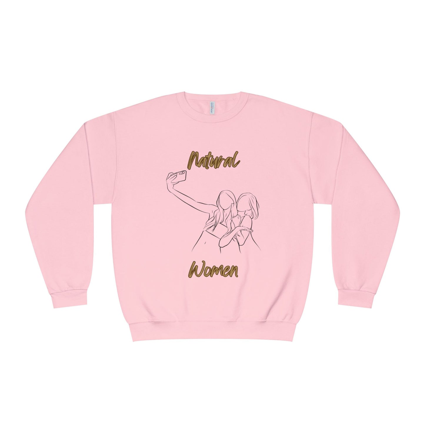 Natural Women Friends Selfie (BL) Crewneck Sweatshirt