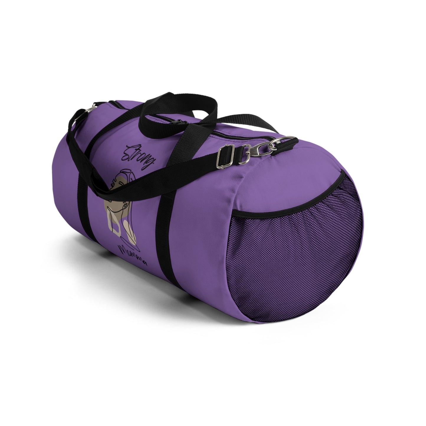 Strong Momma (BL) Duffel Bag LIGHT PURPLE