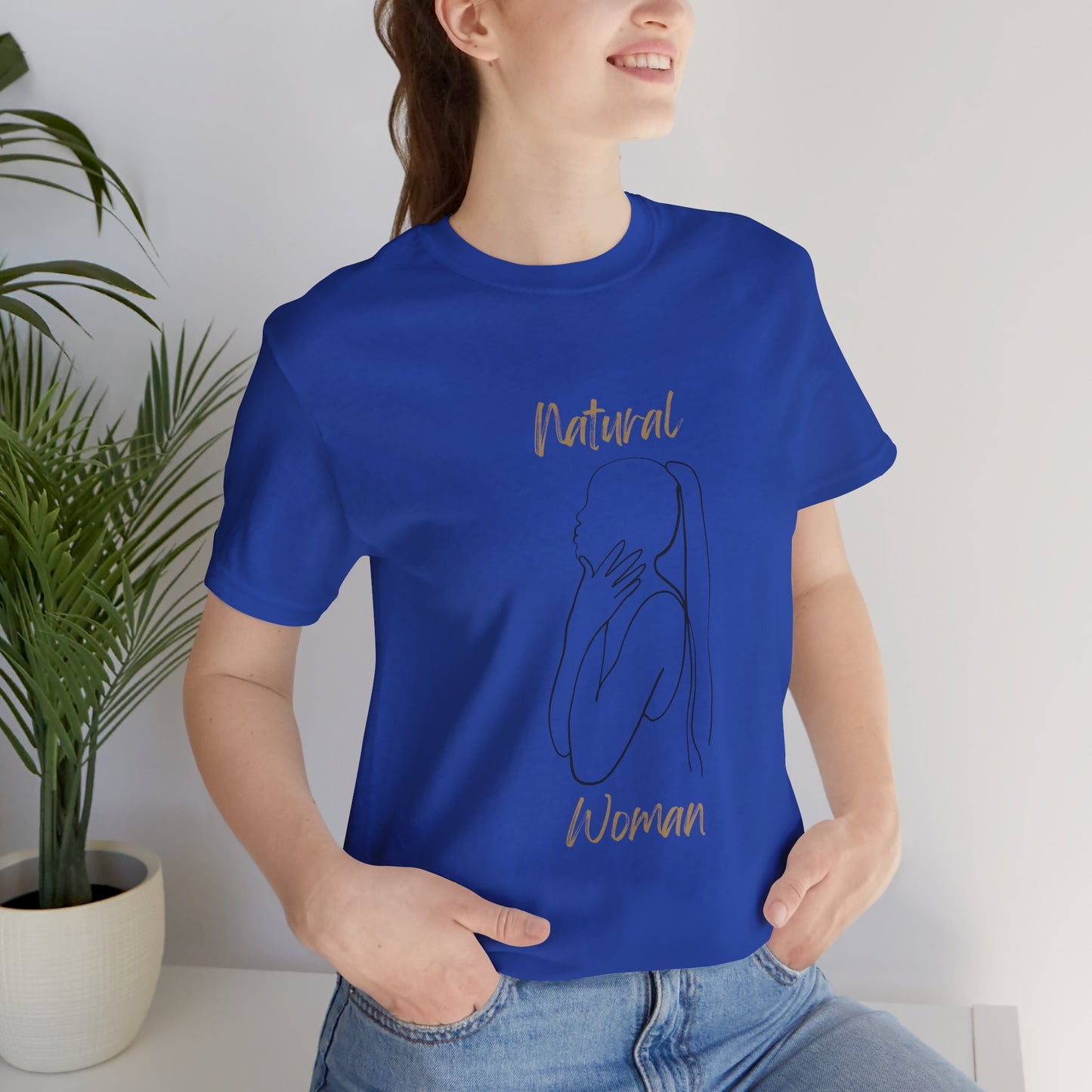 Natural Woman Ponytail (BL) Short Sleeve T-Shirt