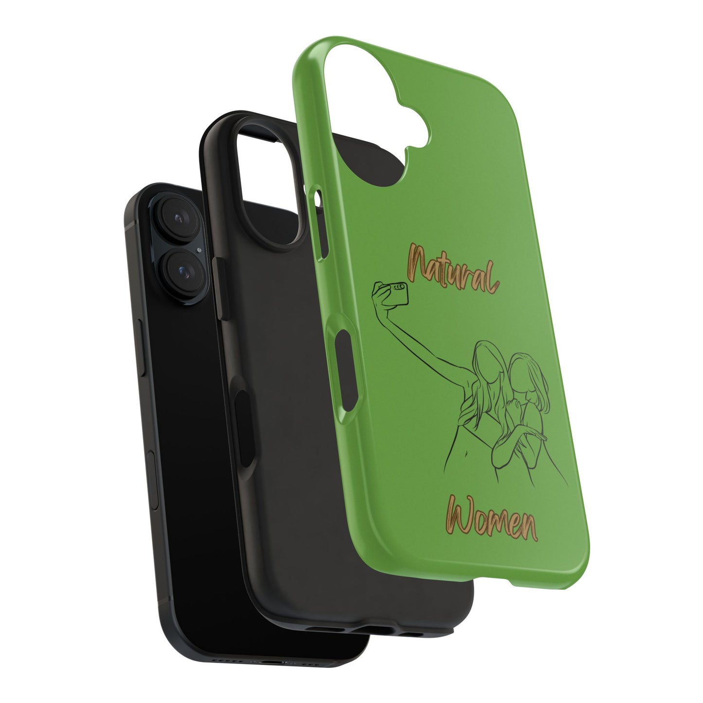 Natural Woman Friends Selfie (BL)Tough Phone Cases GREEN