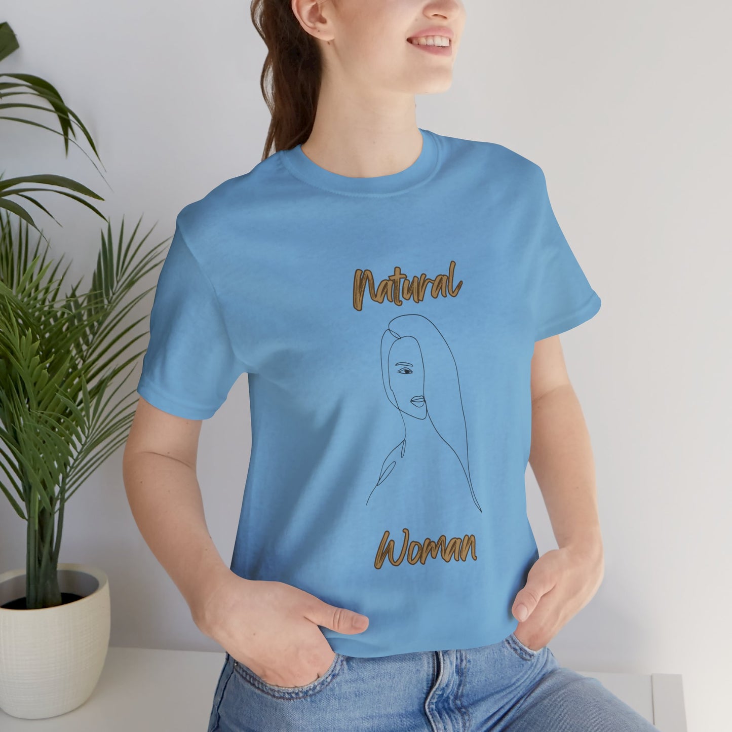 Natural Woman Covered Eye (BL) Short Sleeve T-Shirt