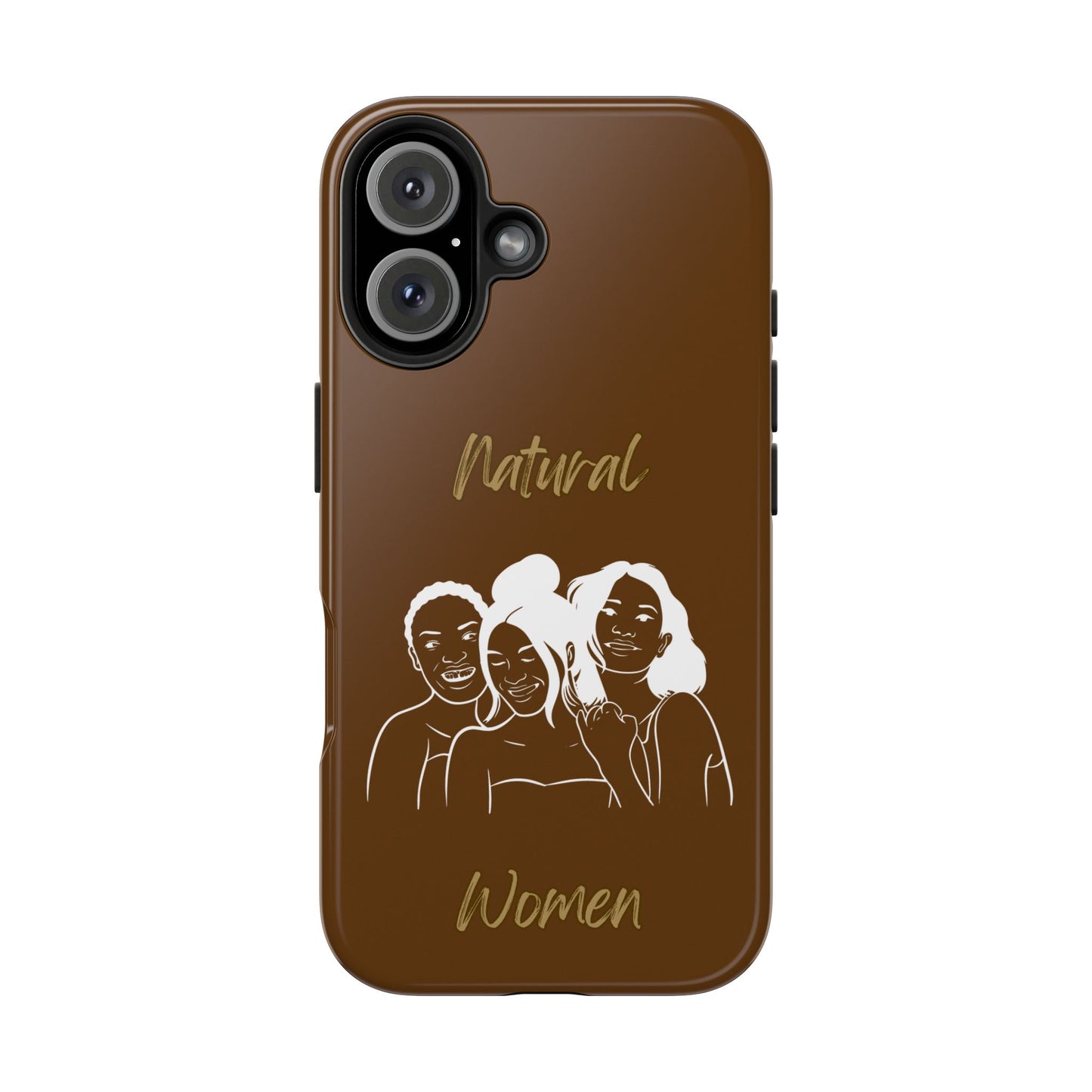 Natural Women Laughing Friends (WL)Tough Phone Cases BROWN