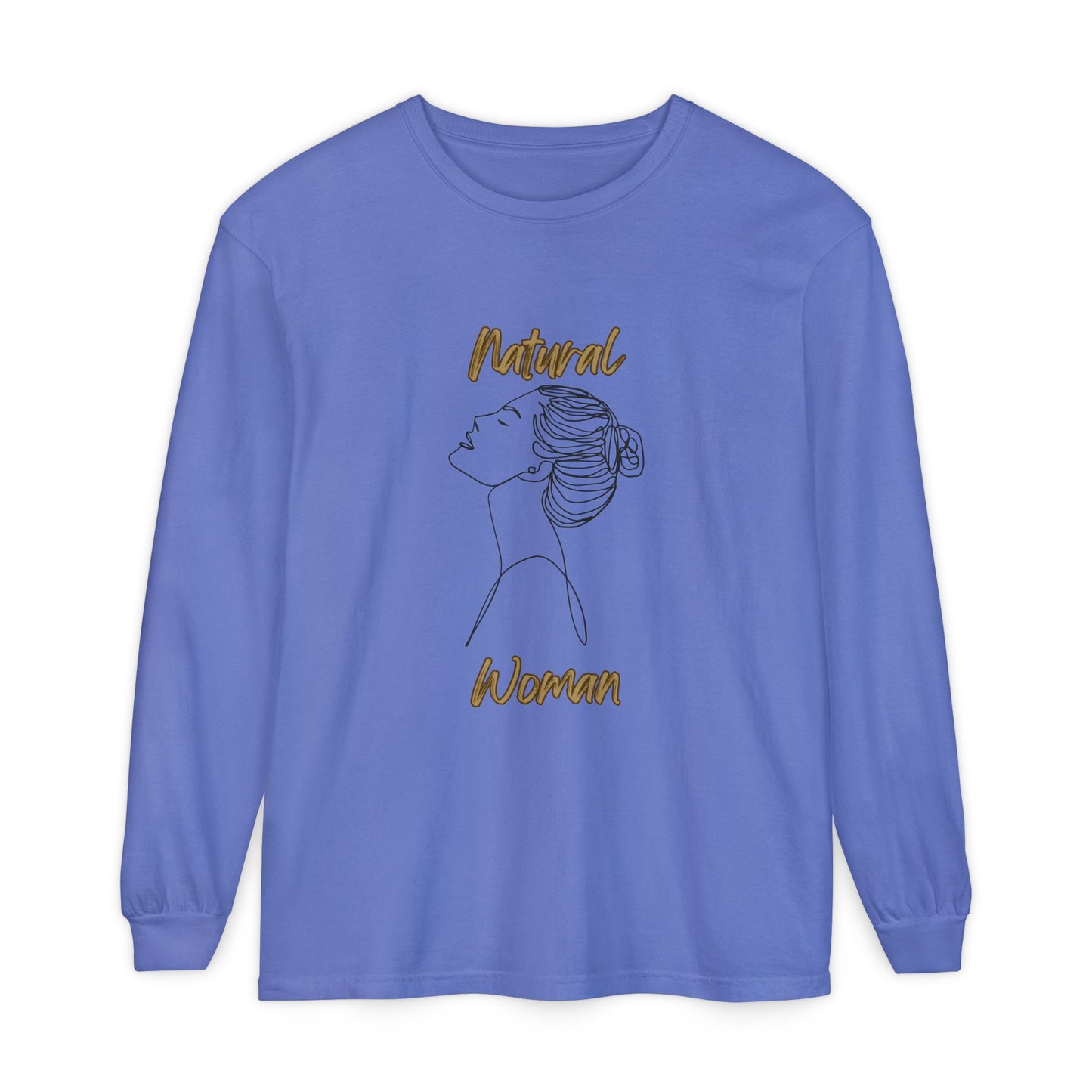 Natural Woman Wet Bun (BL) Long Sleeve T-Shirt