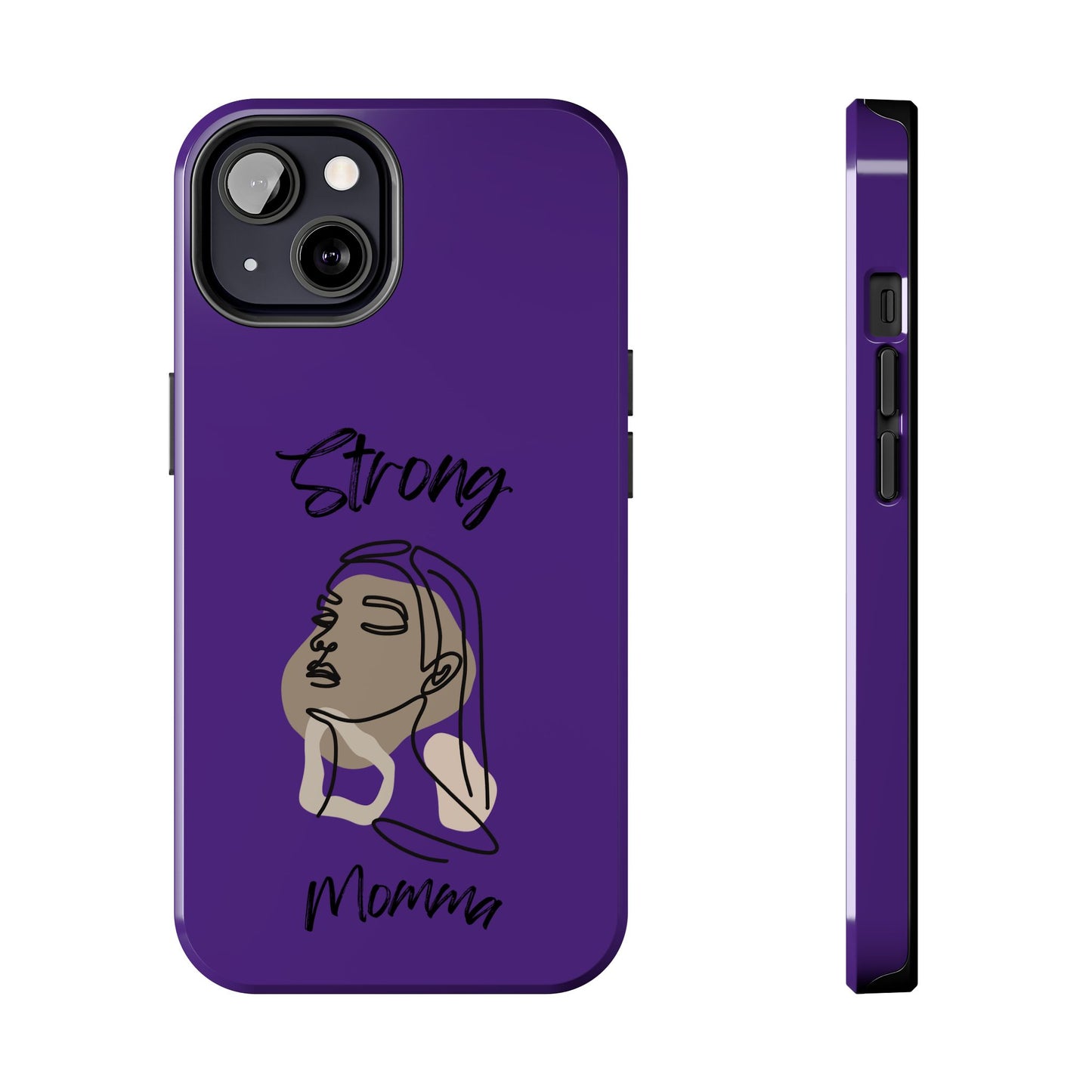 STRONG MOMMA Samsung Galaxy Tough Phone Cases (BL) Purple