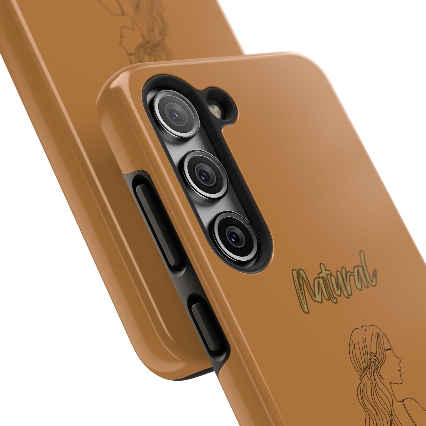 Natural Woman Young Woman (BL)Tough Phone Cases LIGHT BROWN