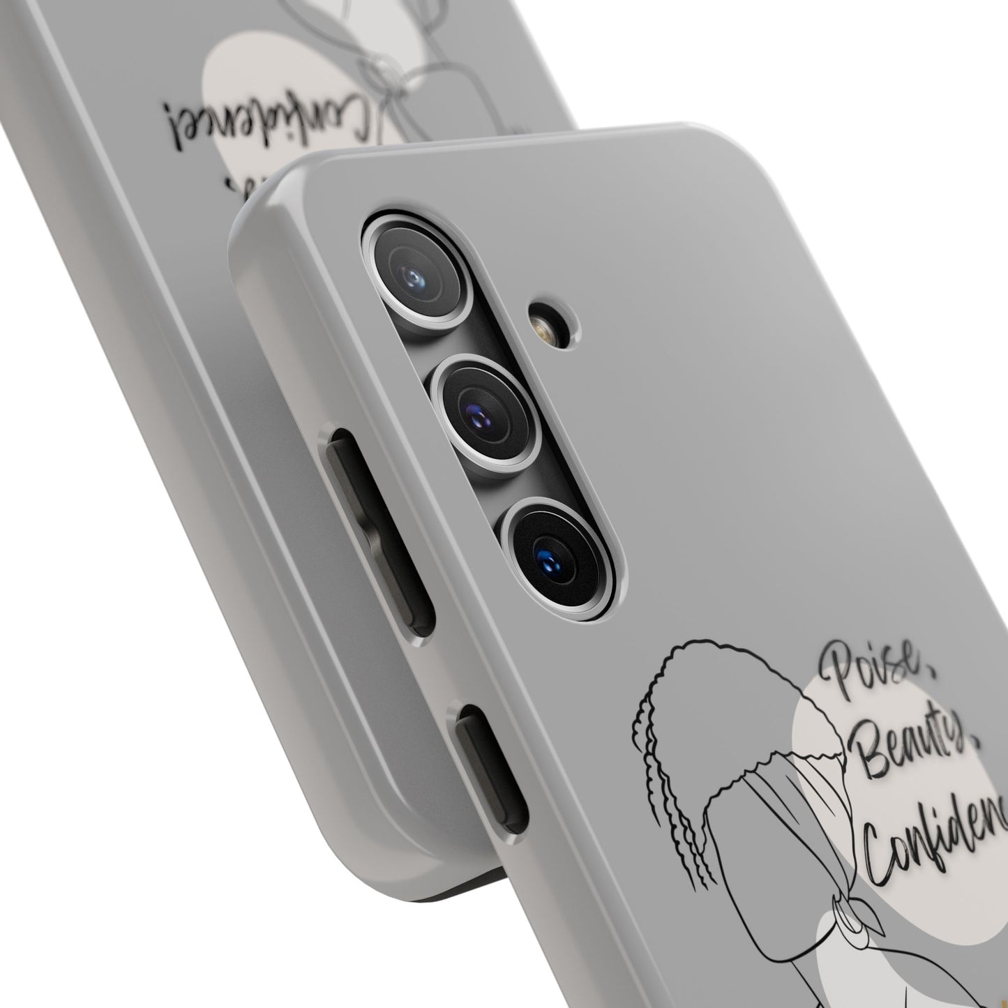Natural woman Puff (BL)Tough Phone Cases LIGHT GREY