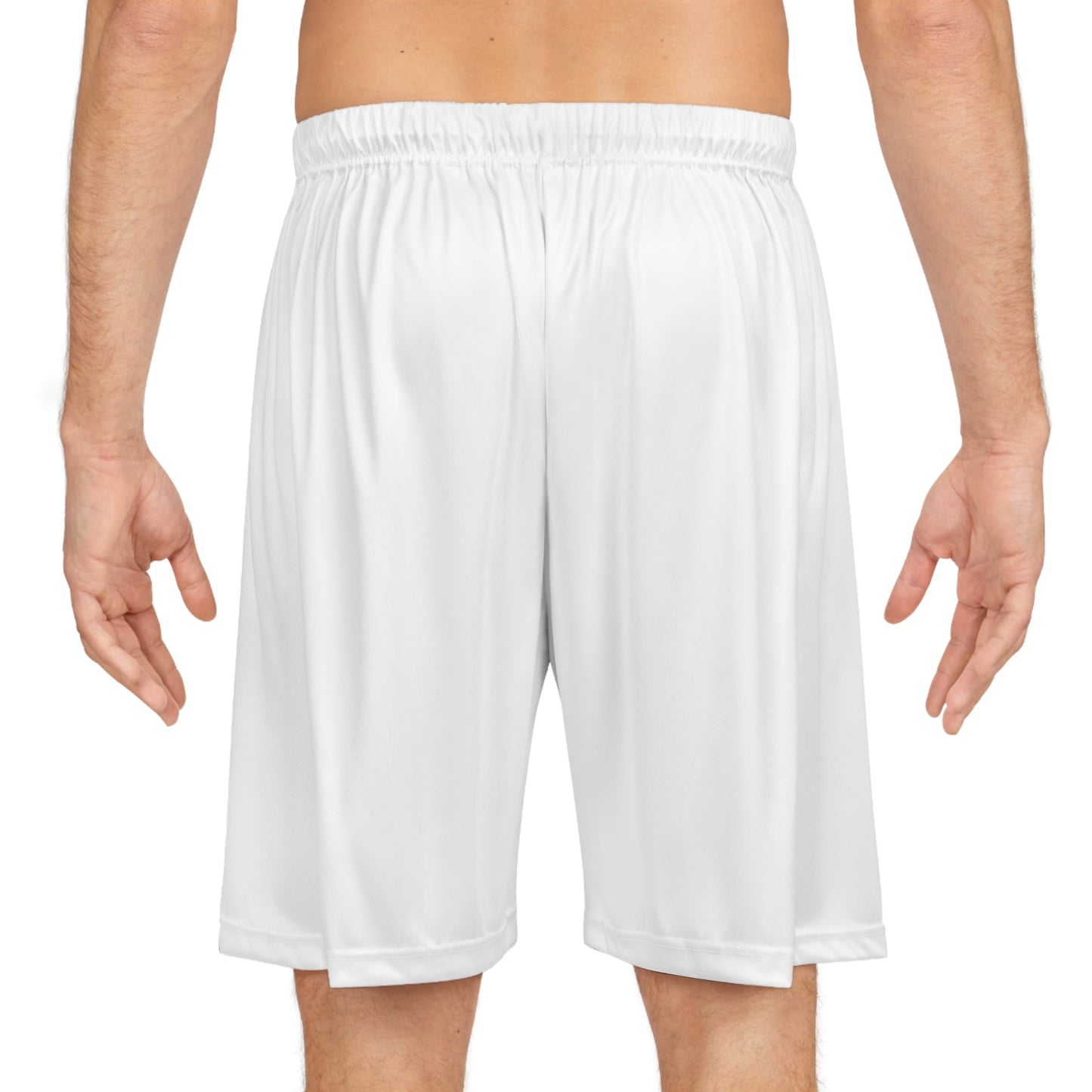 Kingdom Man (Gold) Basketball Shorts WHITE