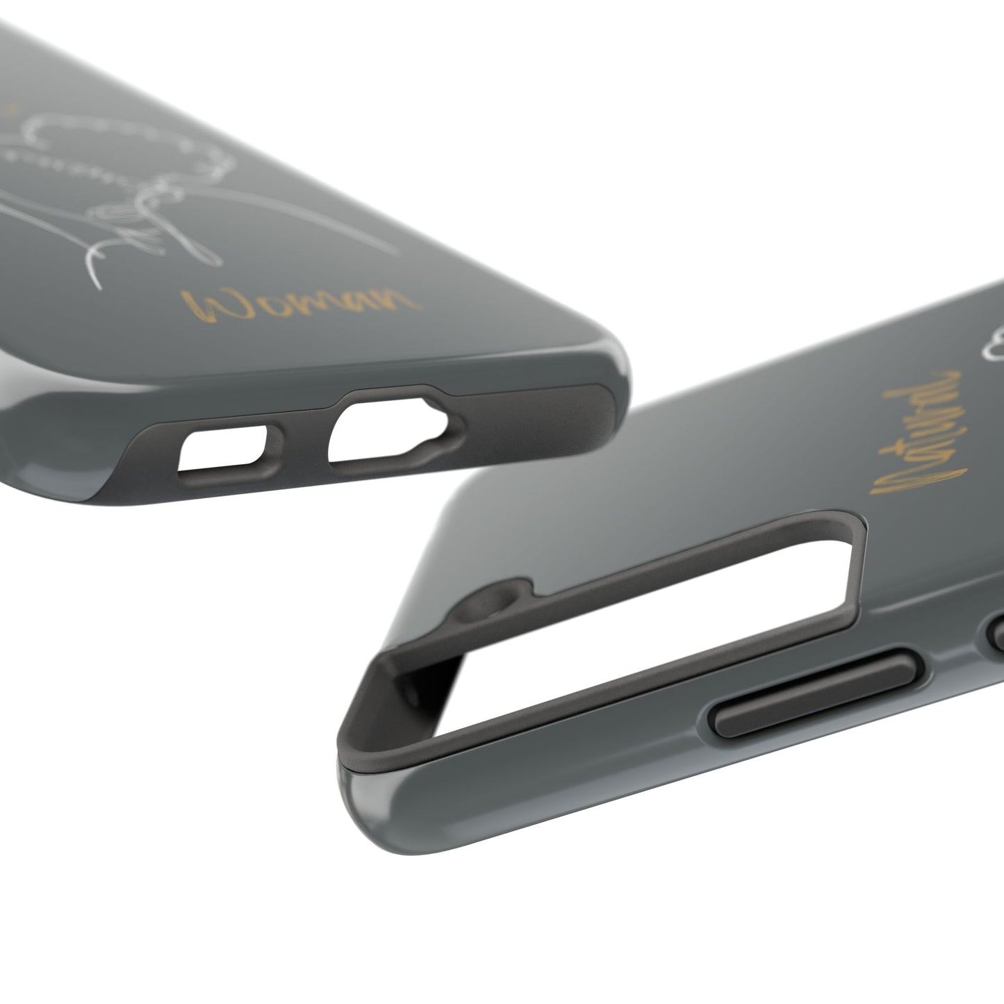 Natural Woman Twin Puffs (WL)Tough Phone Cases DARK GREY