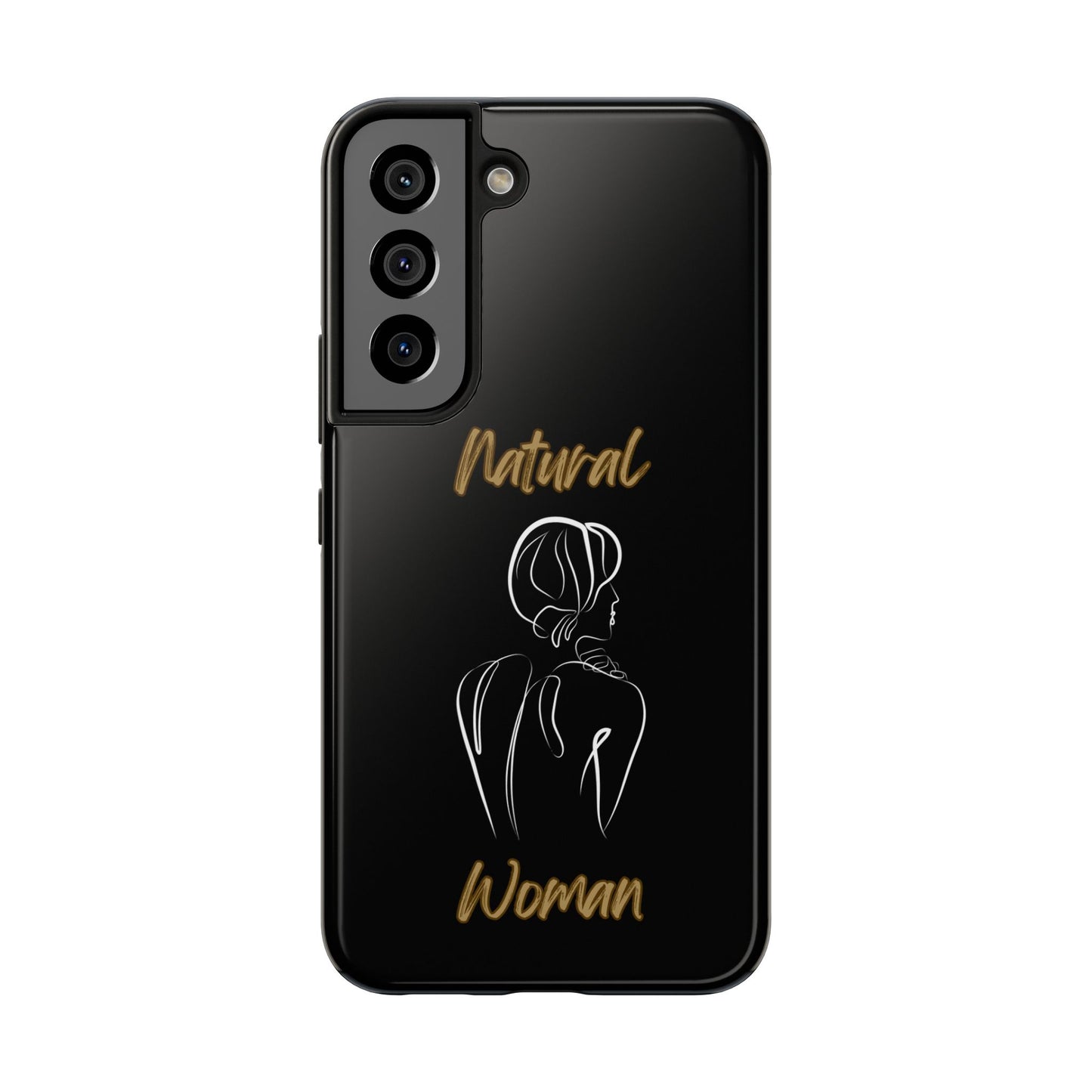 Natural Woman Back (WL)Tough Phone Cases BLACK