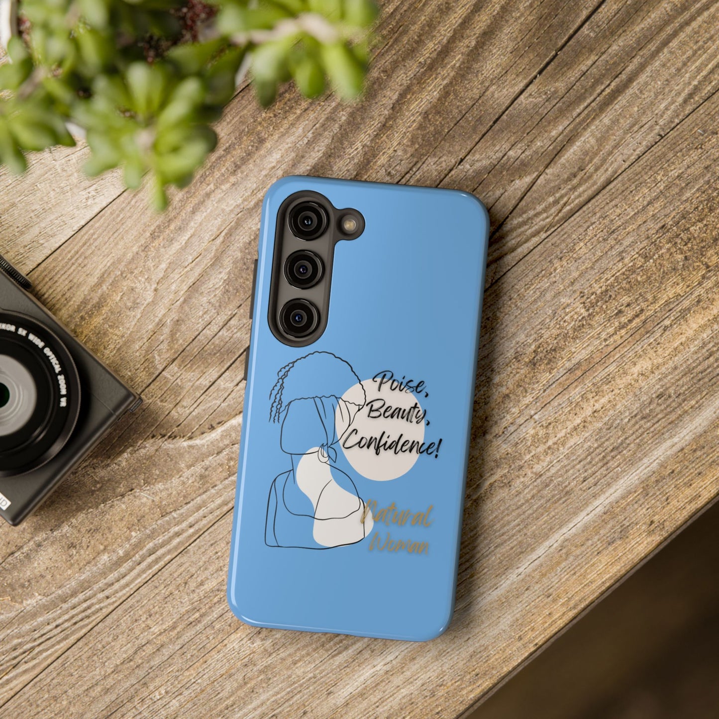 Natural Woman Puff (BL)Tough Phone Cases LIGHT BLUE
