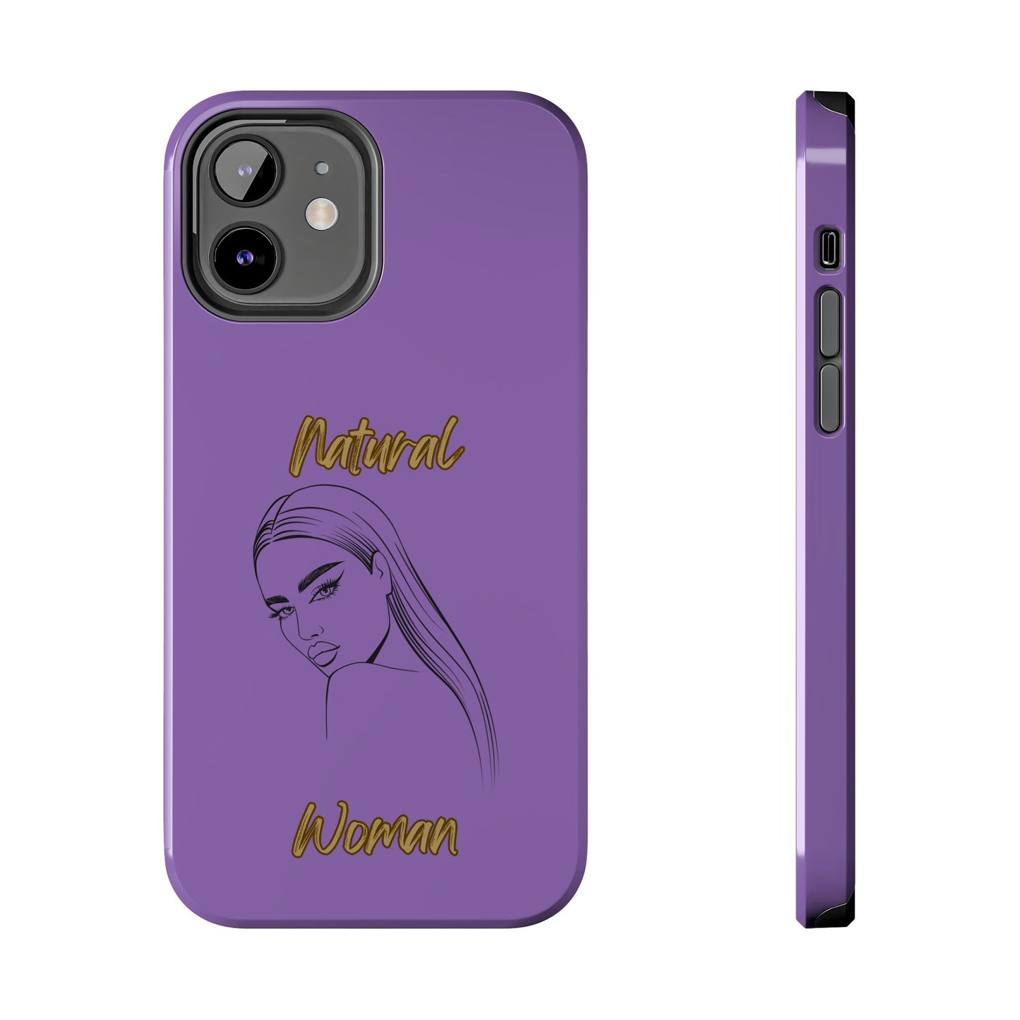 Natural Woman The Stare (BL)Tough Phone Cases LIGHT PURPLE