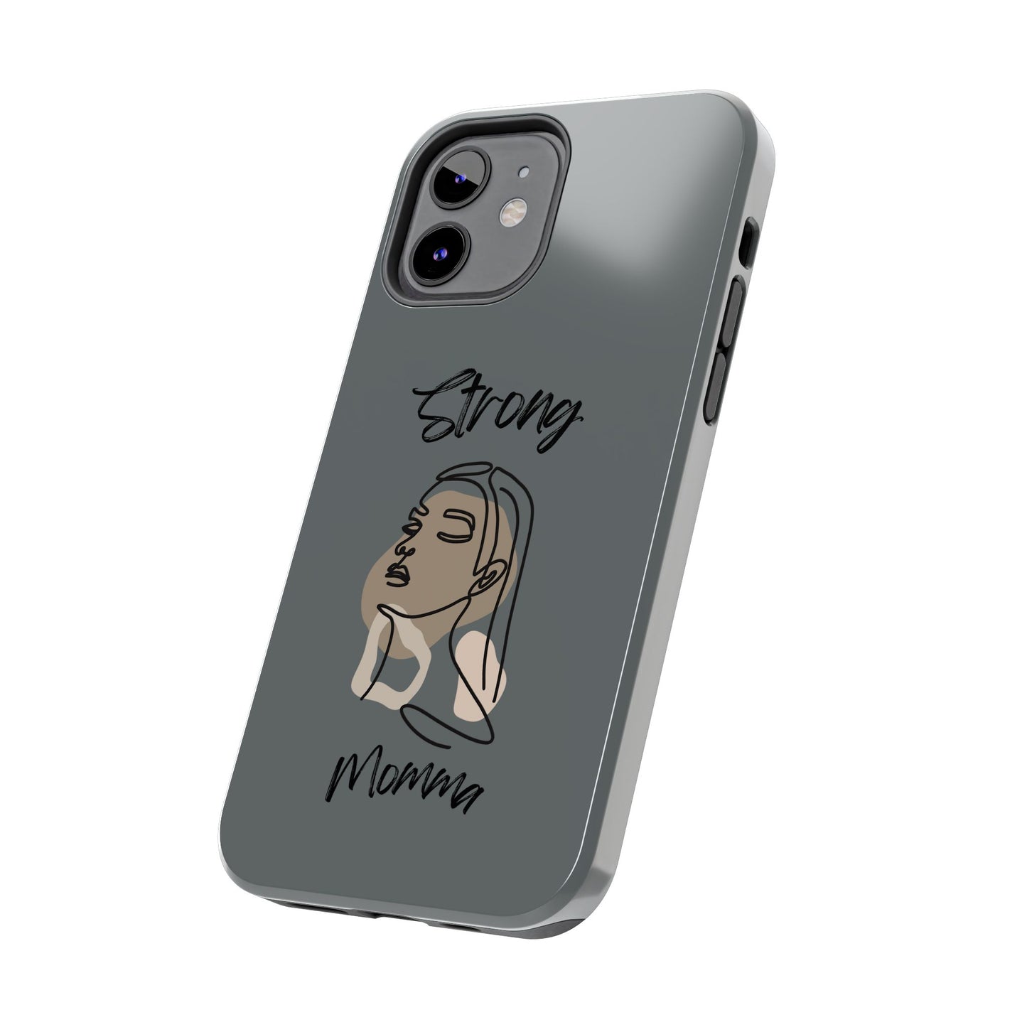 STRONG MOMMA Samsung Galaxy Tough Phone Cases (BL) Dark Grey