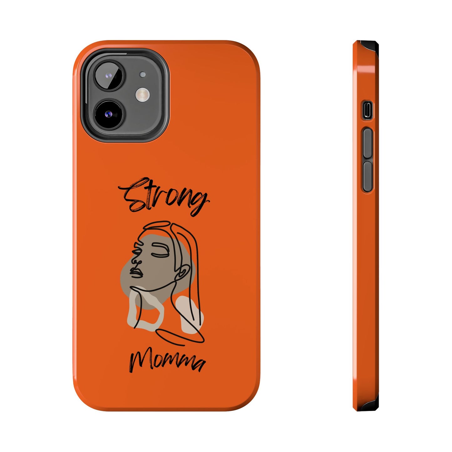 STRONG MOMMA Samsung Galaxy Tough Phone Cases (BL) Orange