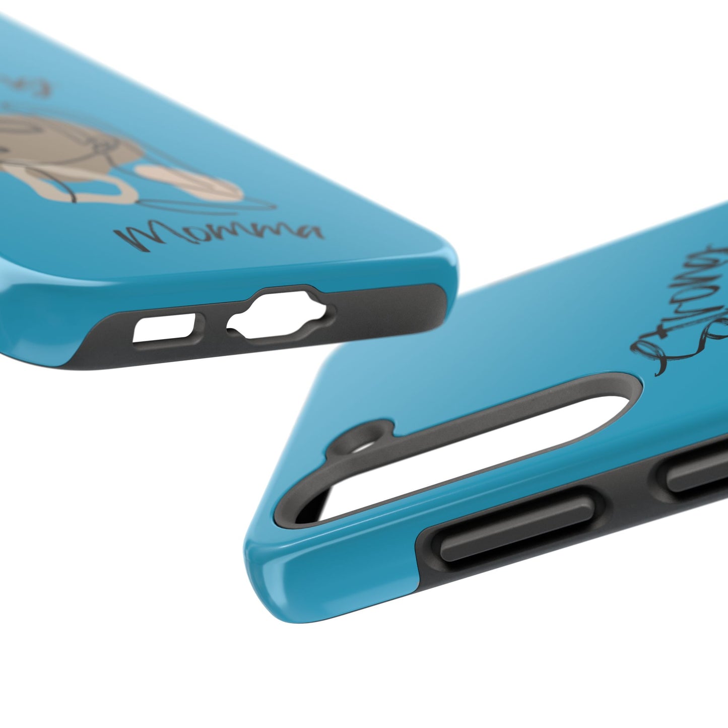 STRONG MOMMA Samsung Galaxy Tough Phone Cases (BL) Turquoise
