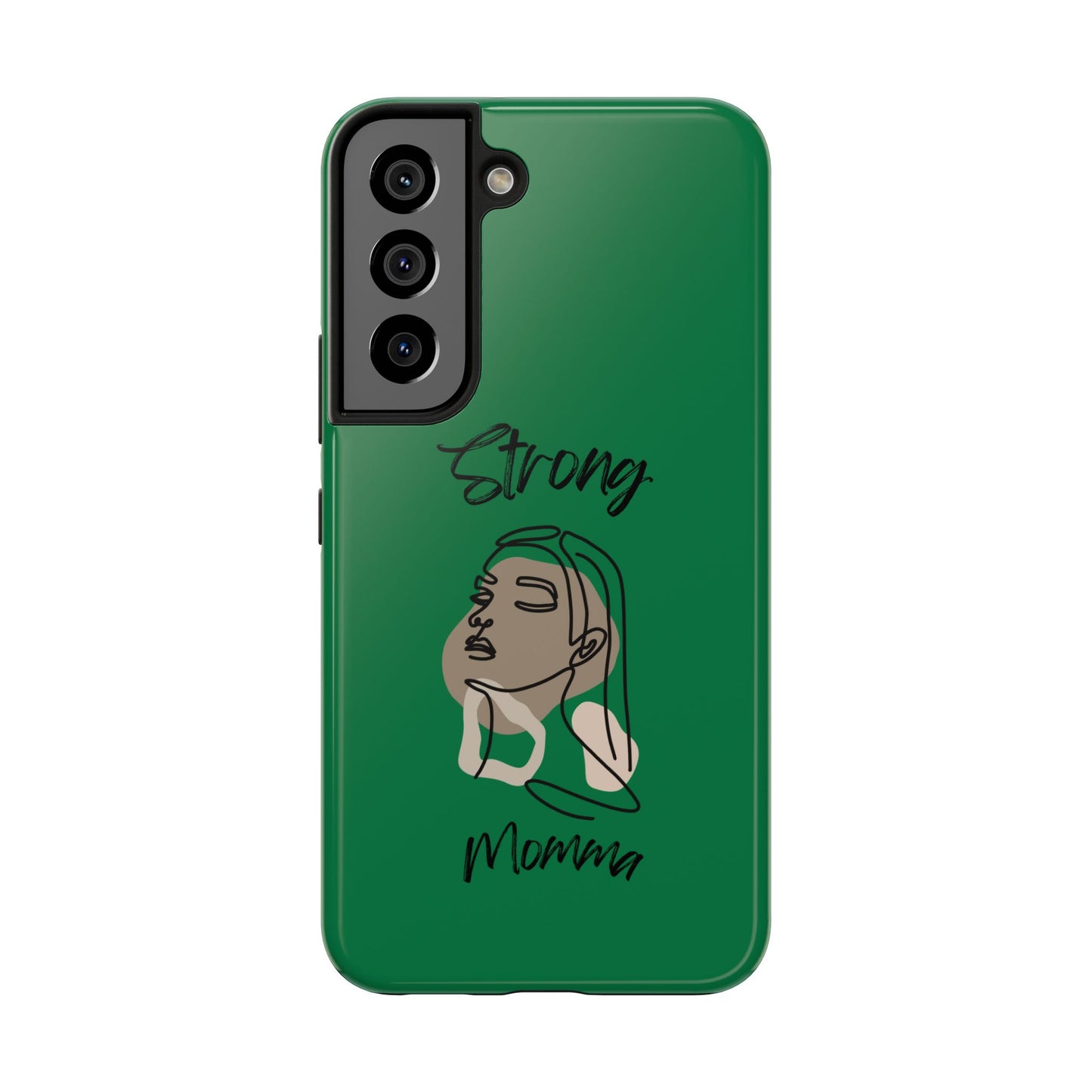 STRONG MOMMA Samsung Galaxy Tough Phone Cases (BL) Dark Green