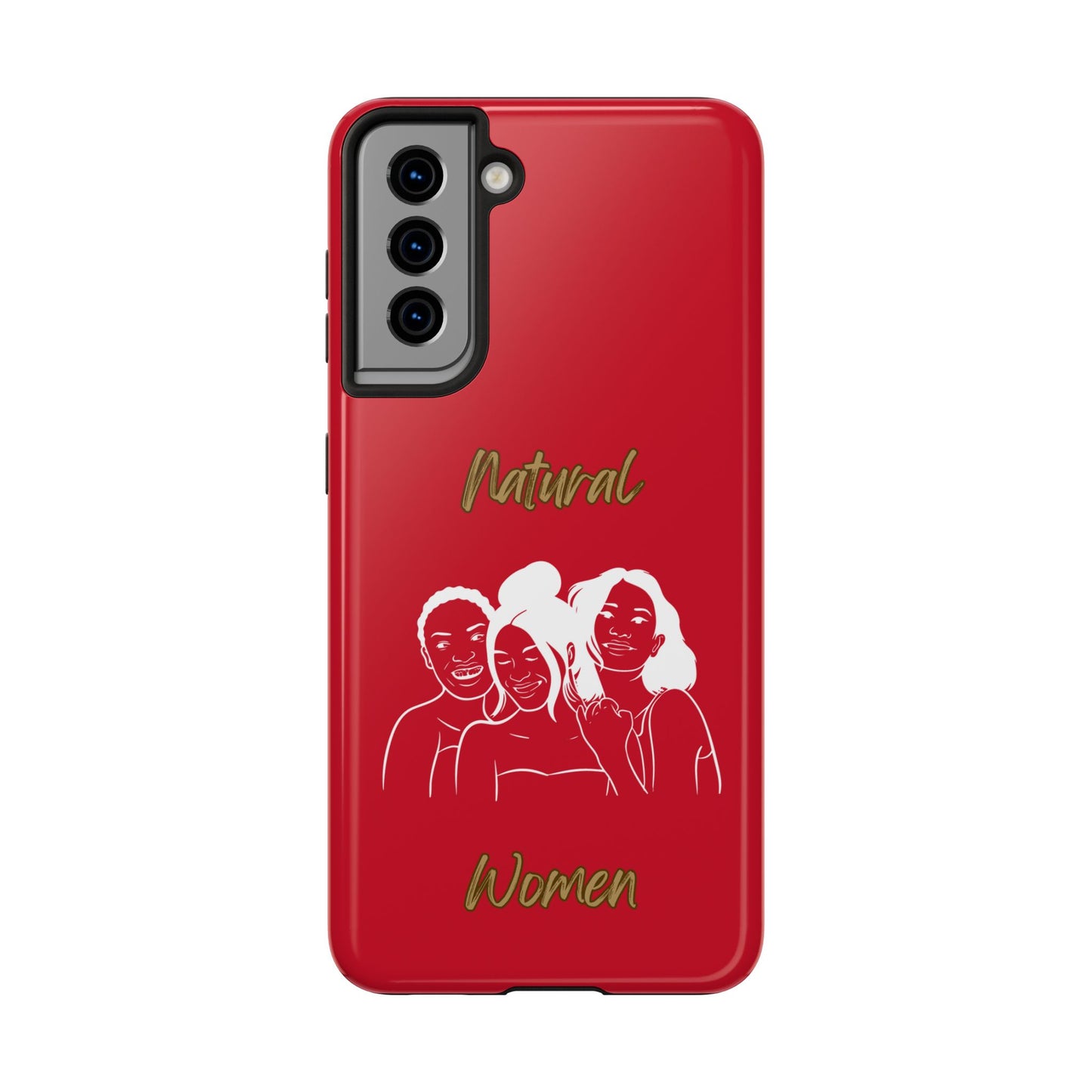Natural Women Laughing Friends (WL)Tough Phone Cases DARK RED