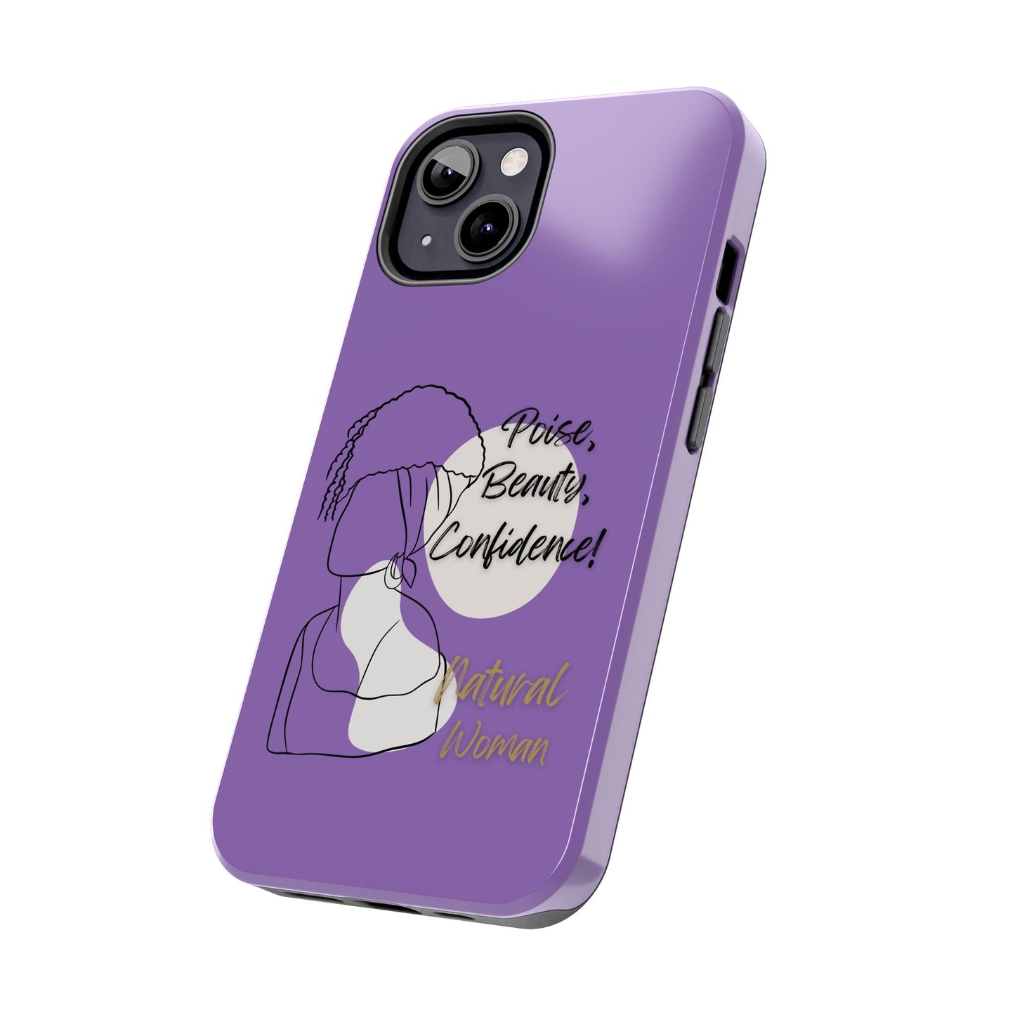 Natural Woman Puff (BL)Tough Phone Cases LIGHT PURPLE