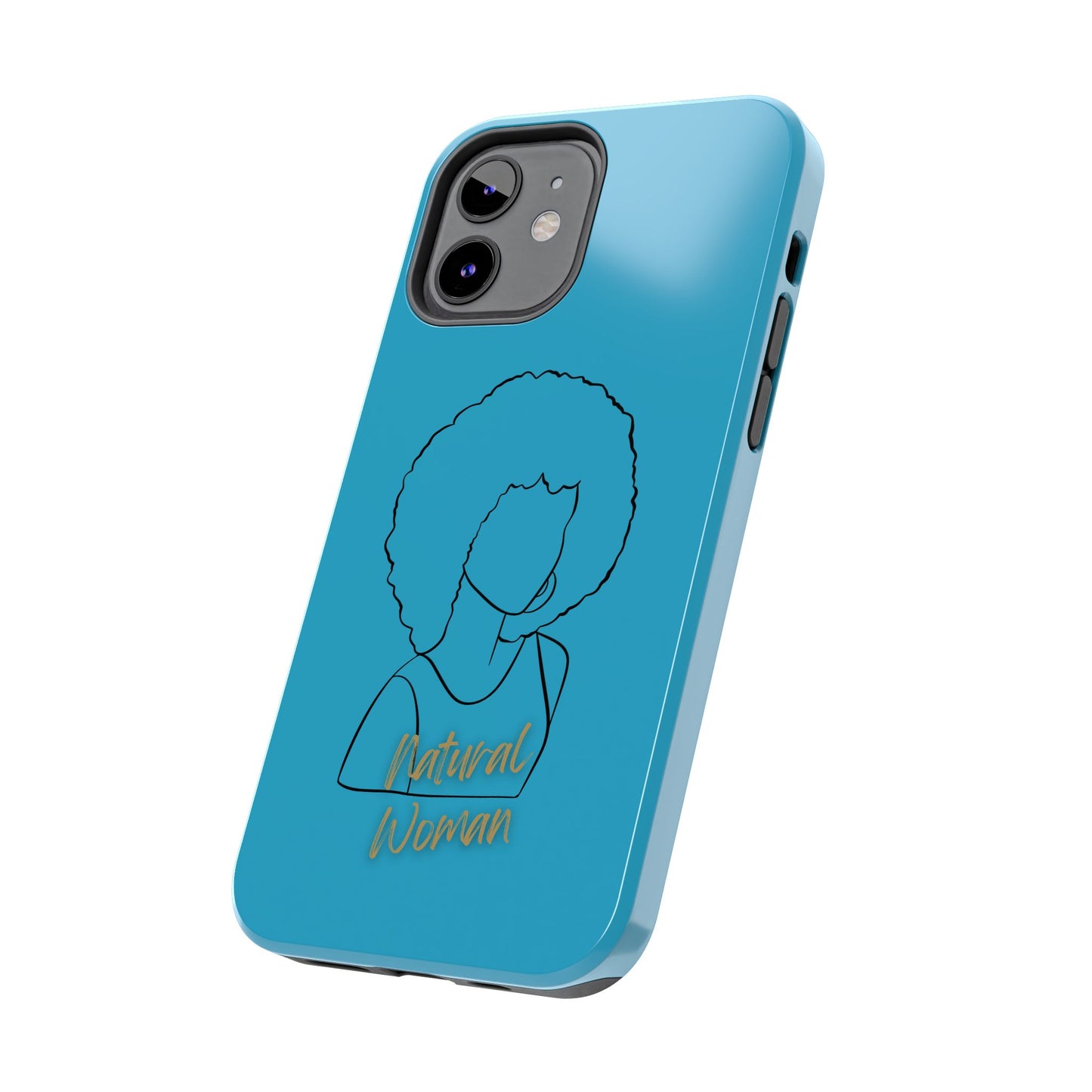 Natural Woman Afro (BL) Tough Phone Case TURQUOISE