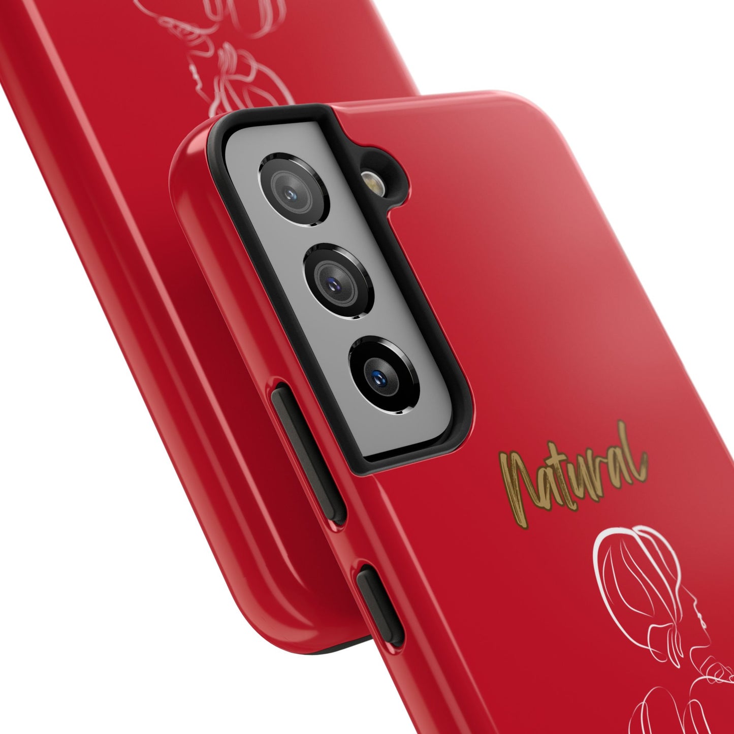 Natural Woman Back (WL)Tough Phone Cases DARK RED