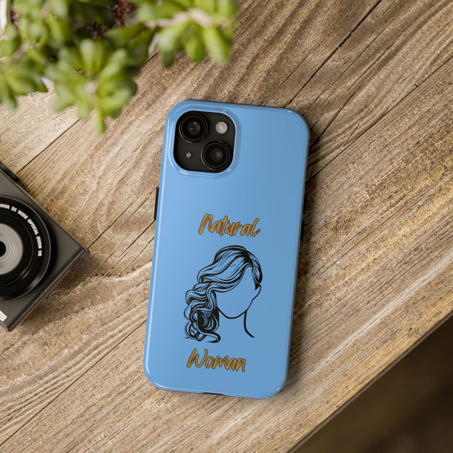 Natural Woman Long Curl (BL)Tough Phone Cases LIGHT BLUE