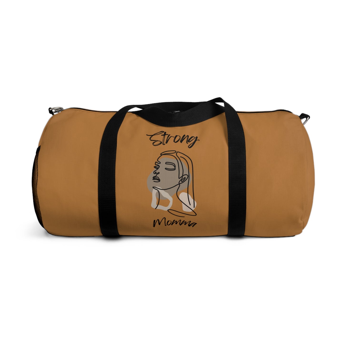 Strong Momma (BL) Duffel Bag LIGHT BROWN