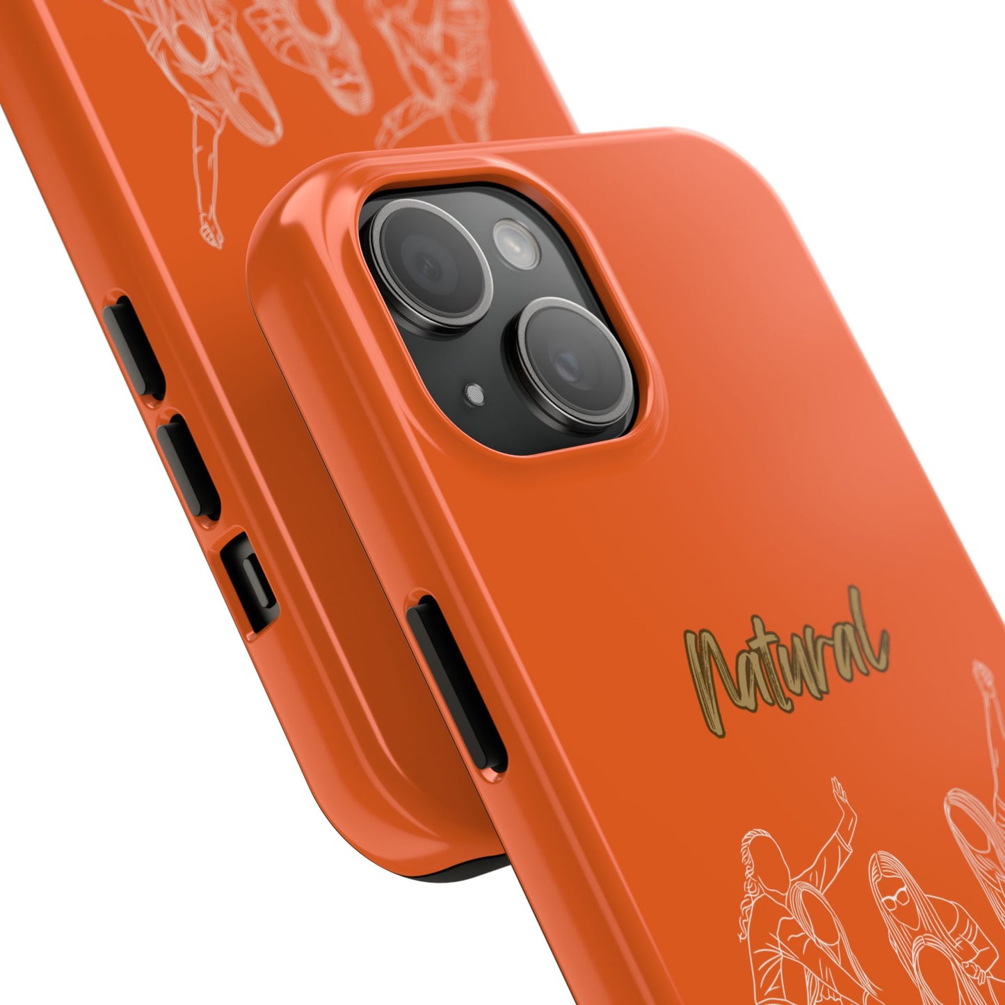 Natural Woman Piggy Back (WL) Tough Phone Cases ORANGE