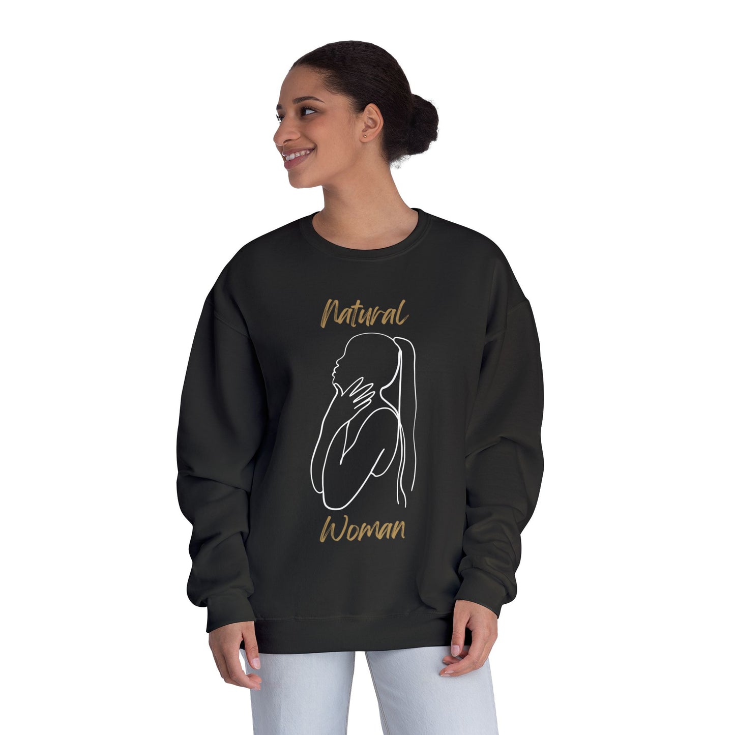 Natural Woman Ponytail (WL) Crewneck Sweatshirt