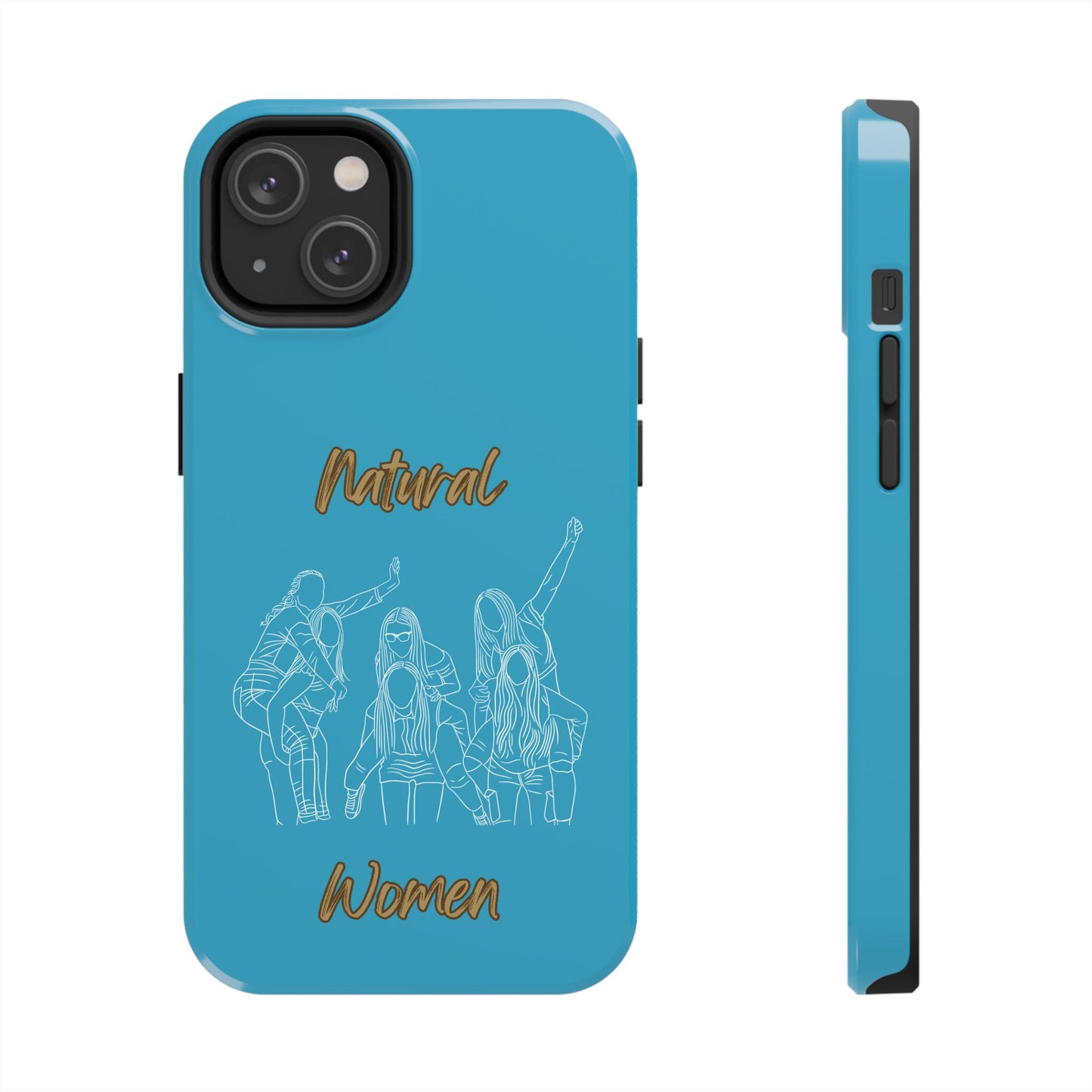 Natural Woman Piggy Back (WL)Tough Phone Cases TURQUOISE