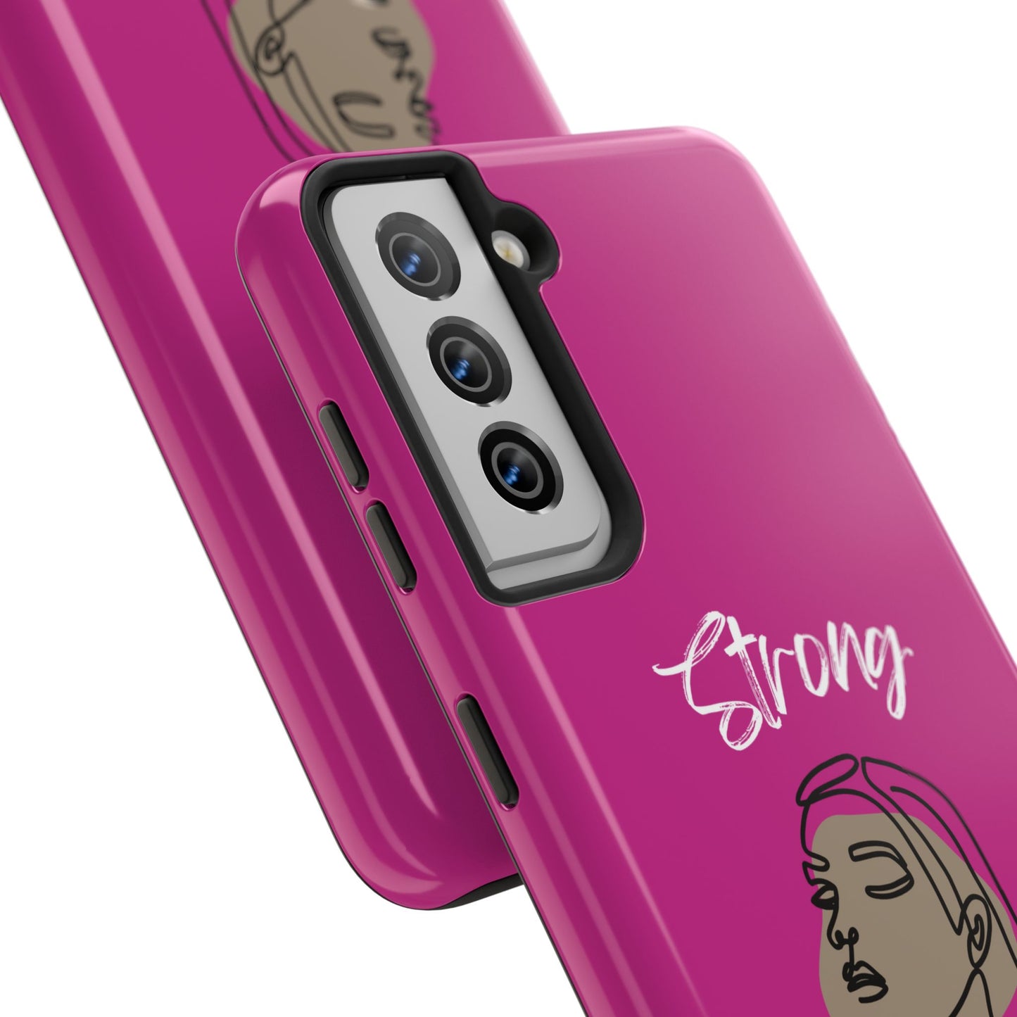 Strong Momma (WL) Tough Phone Cases PINK