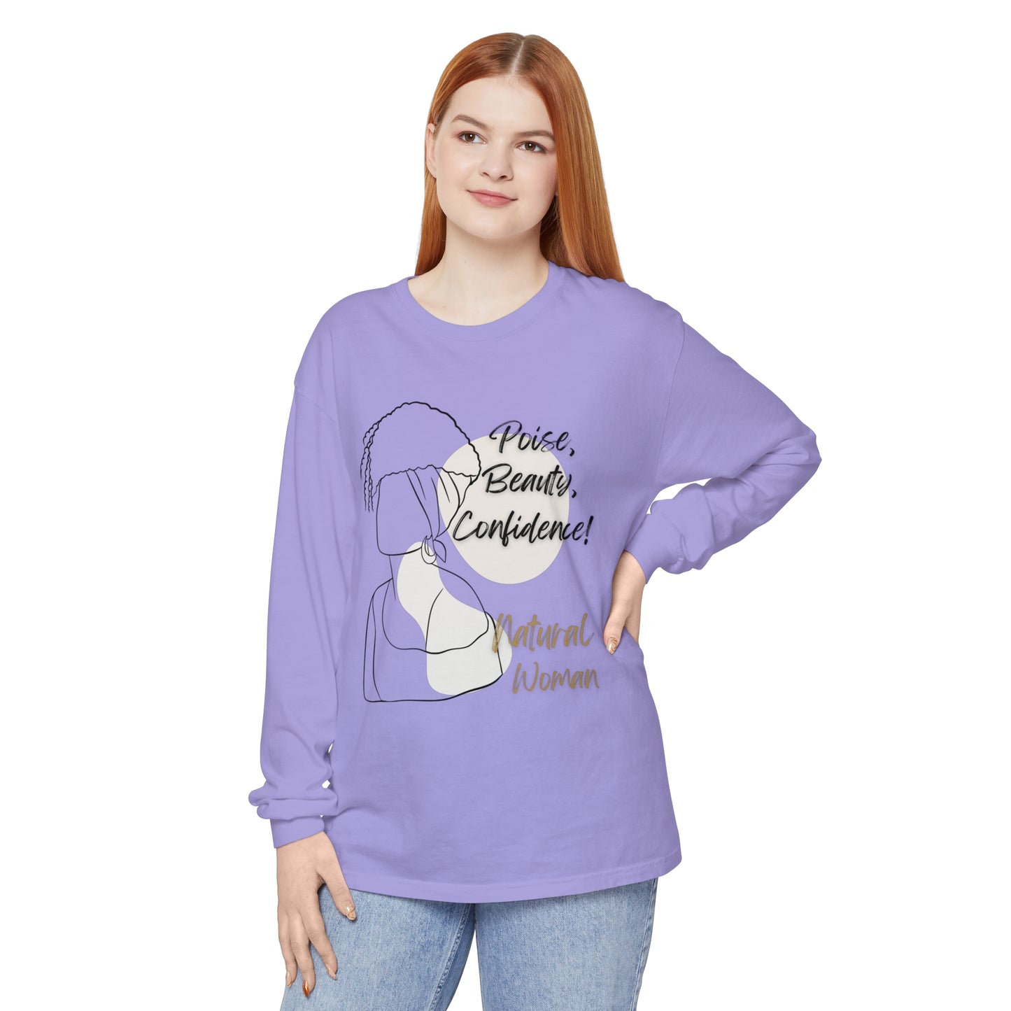 Natural Woman Puff (BL) Long Sleeve T-Shirt