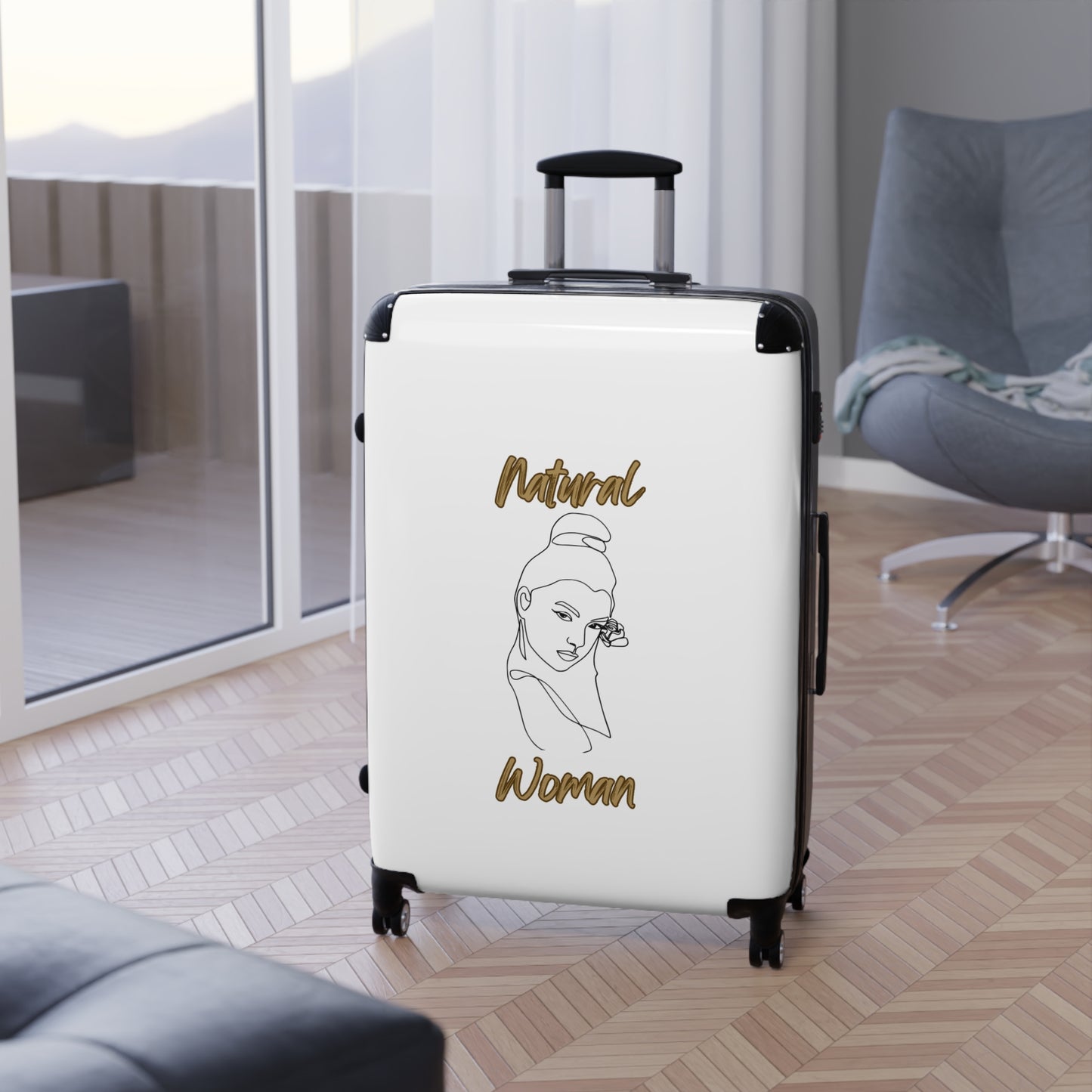 Natural Woman Sassy Bun (BL) Suitcase WHITE