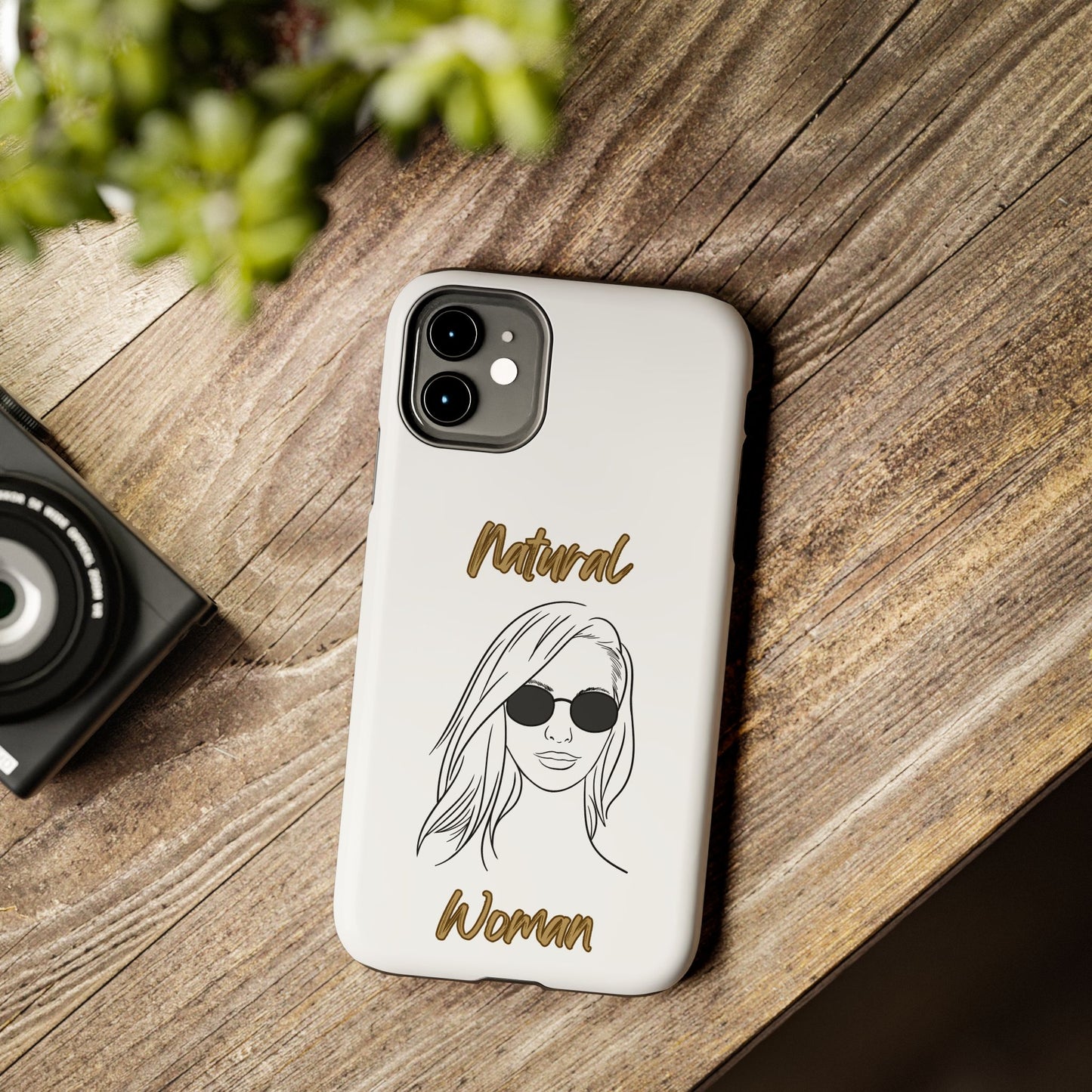 Natural Woman Shades (BL)Tough Phone Cases WHITE