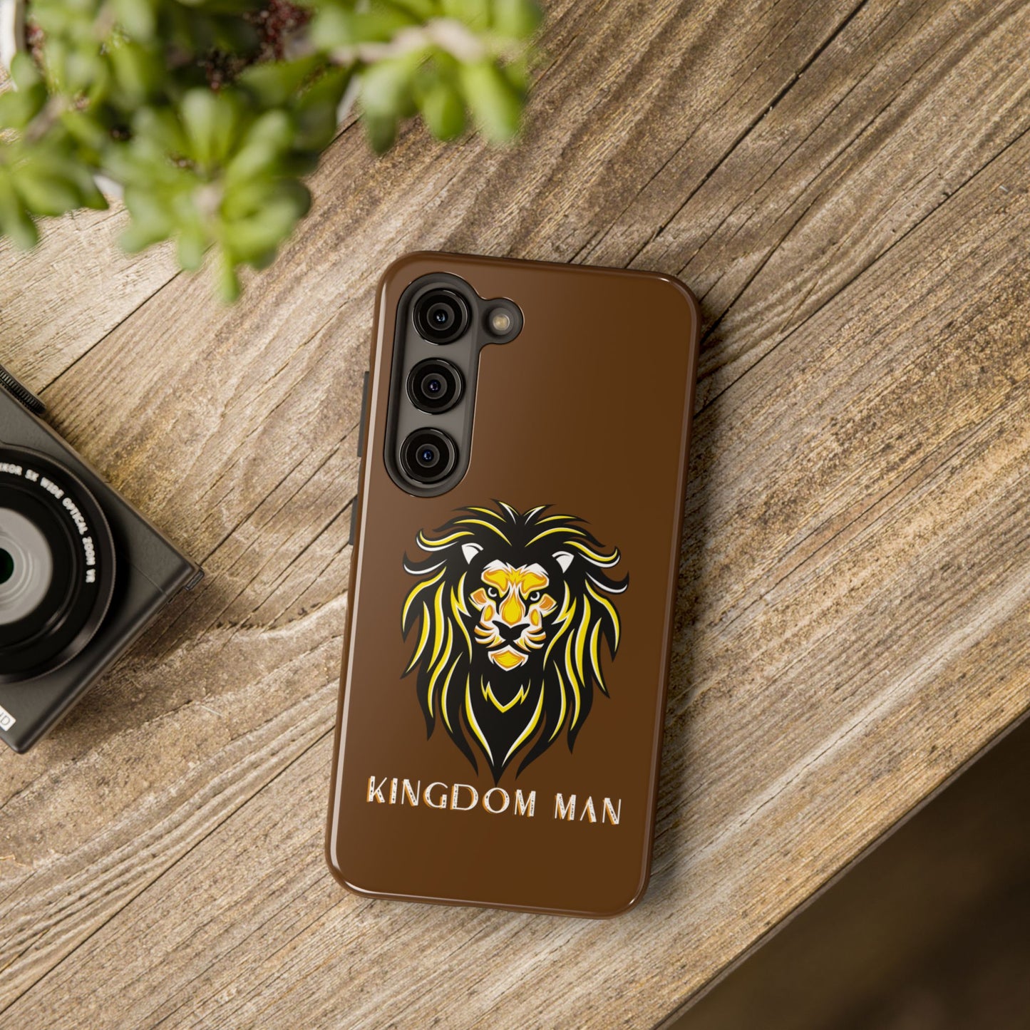 Kingdom Man (White-Gold Label) Tough Phone Case BROWN