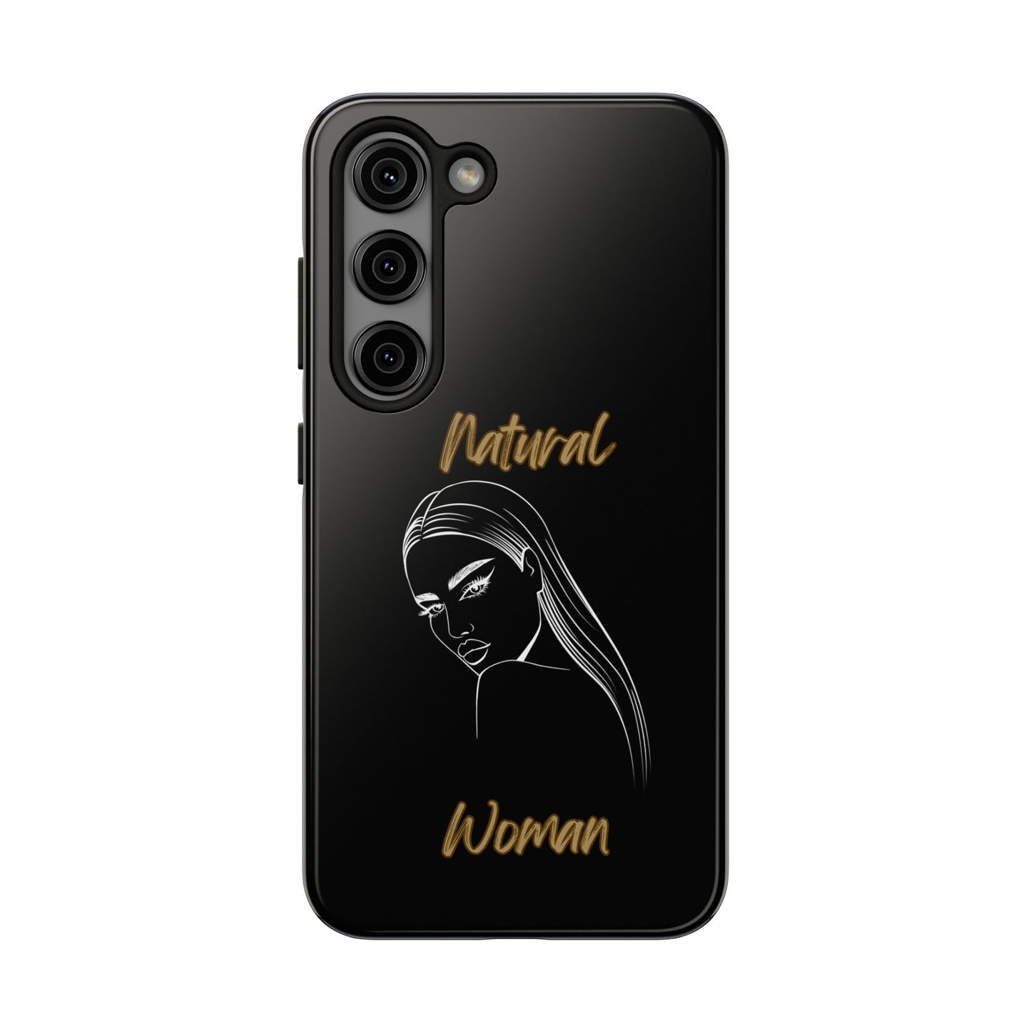 Natural Woman The Stare (WL)Tough Phone Cases BLACK