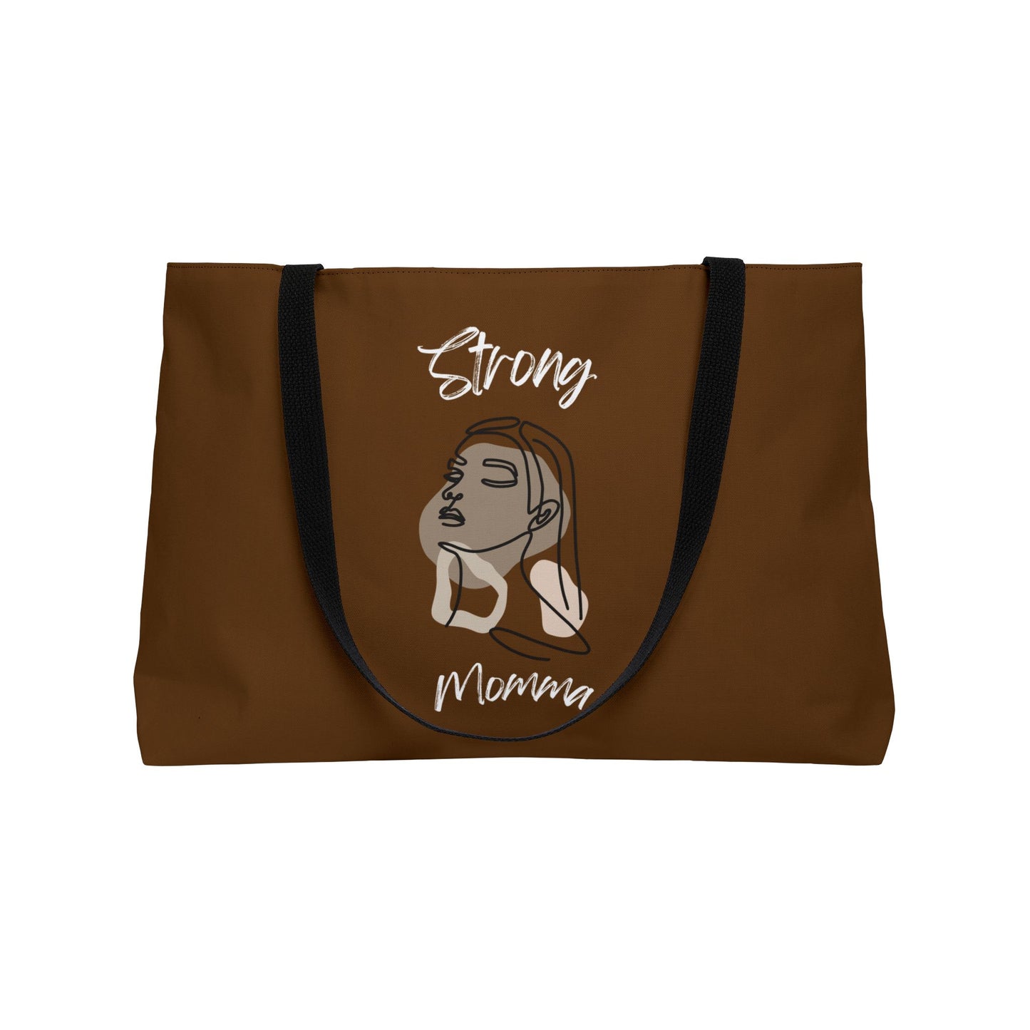 Strong Momma (WL) Weekender Tote Bag BROWN