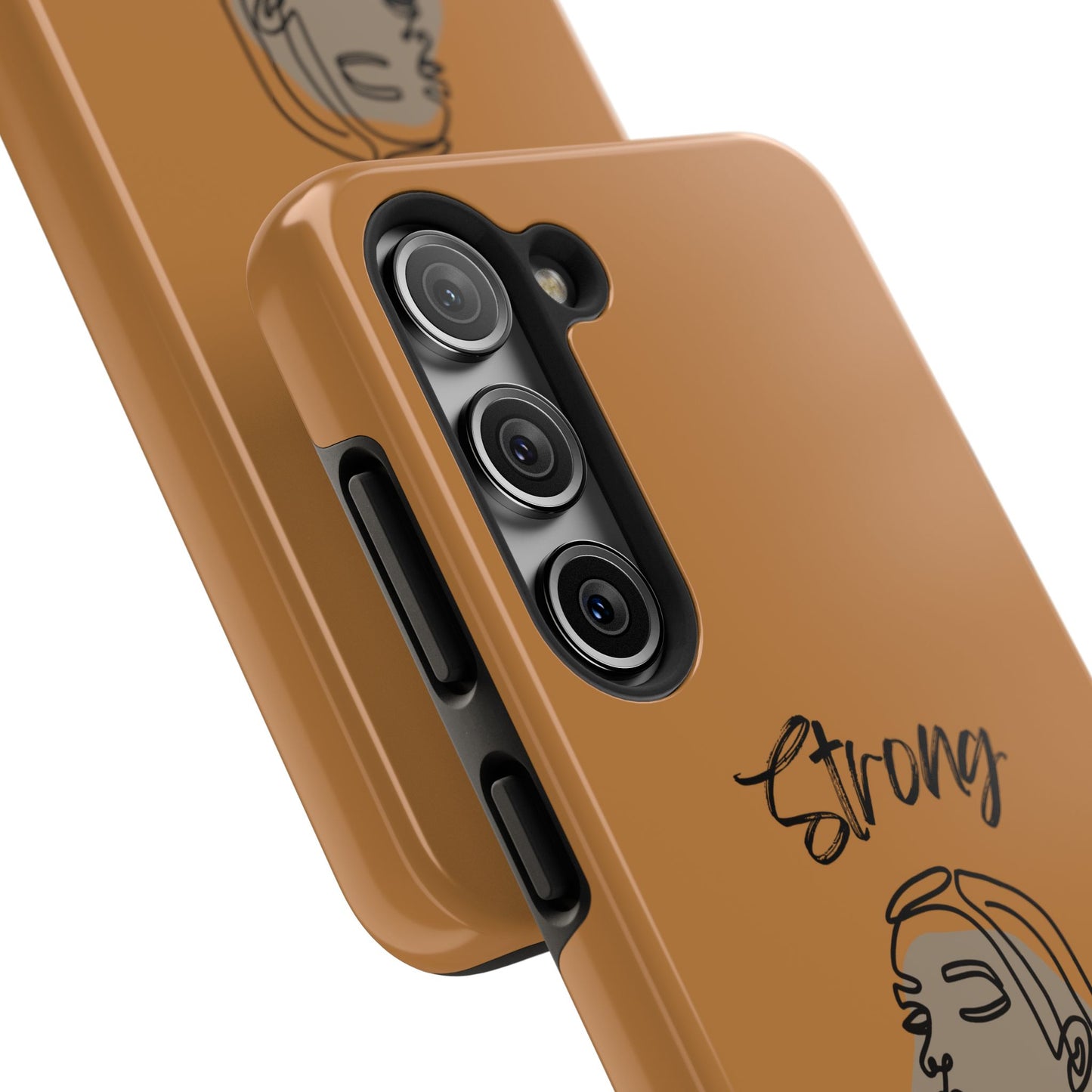 STRONG MOMMA Samsung Galaxy Tough Phone Cases (BL) Light Brown