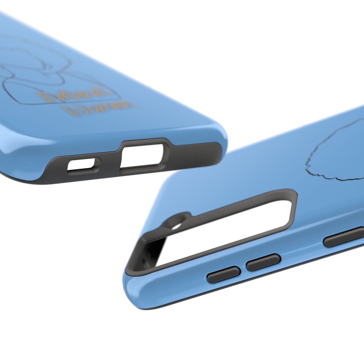Natural Woman Afro (BL)Tough Phone Cases LIGHT BLUE